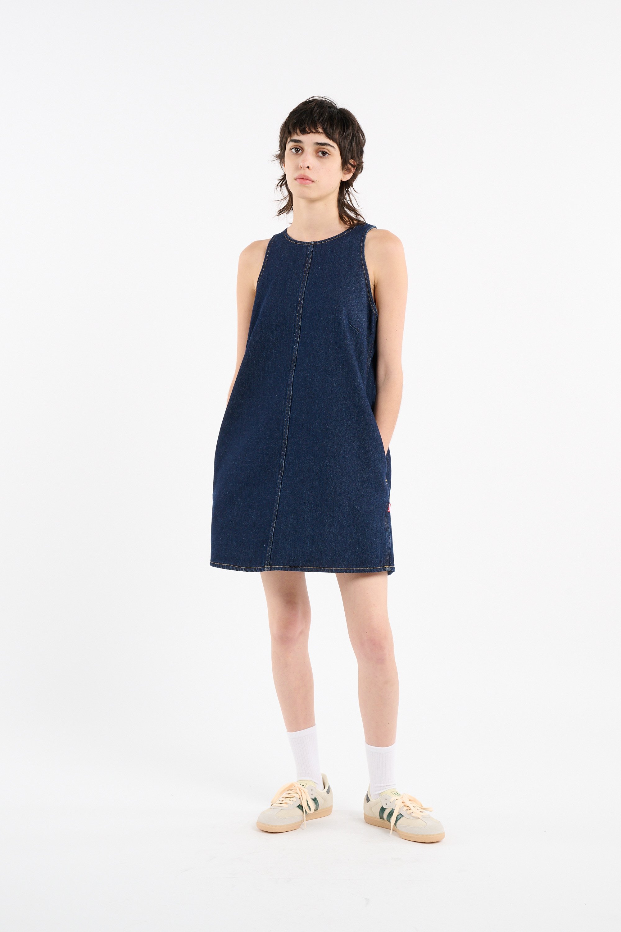 Robe courte en denim LEVI'S Bleu