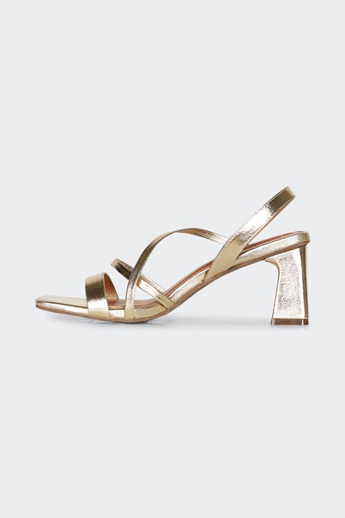 VANESSA WU Sandales à talon Jaune