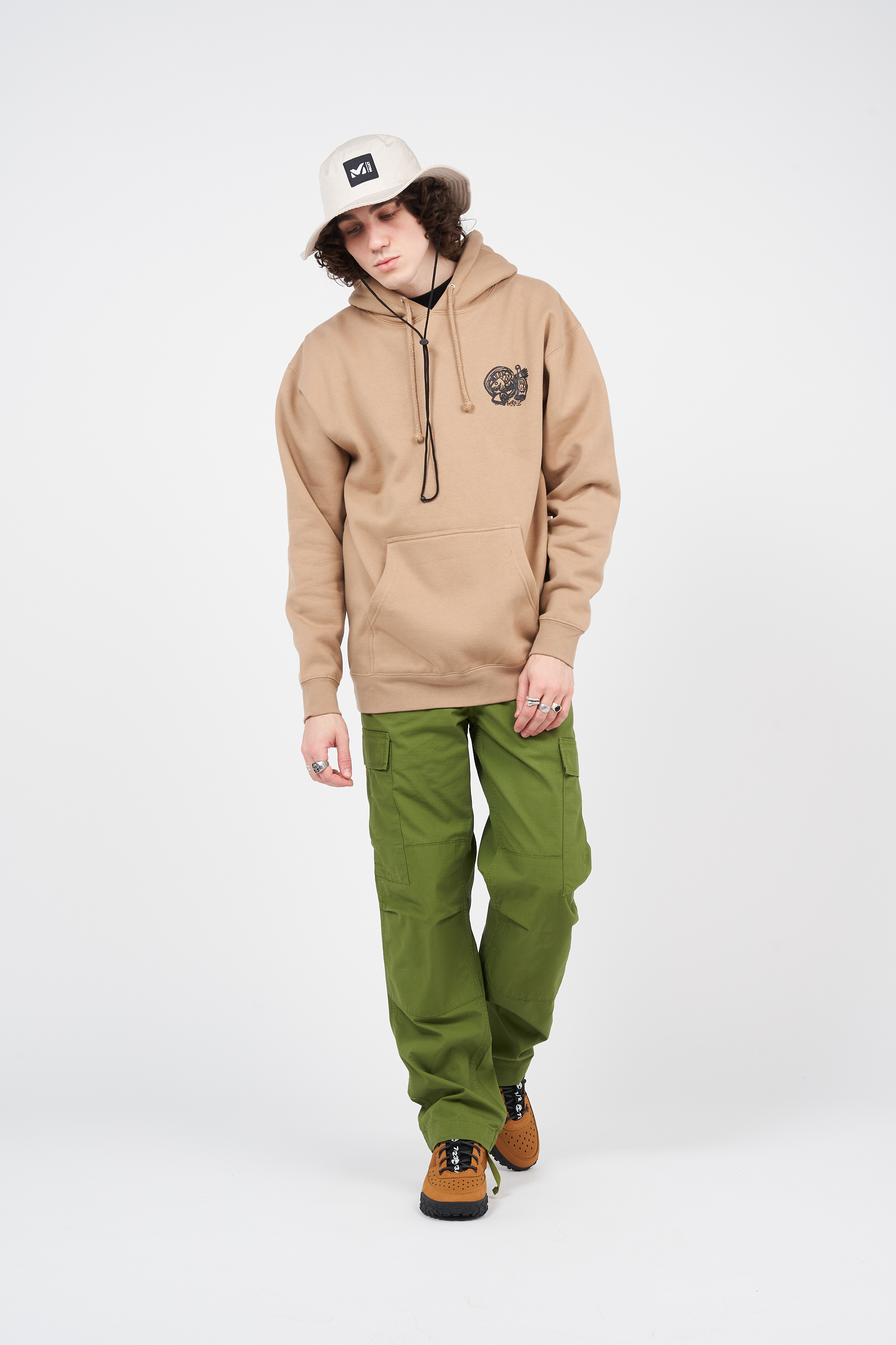 Pantalon cargo Vert