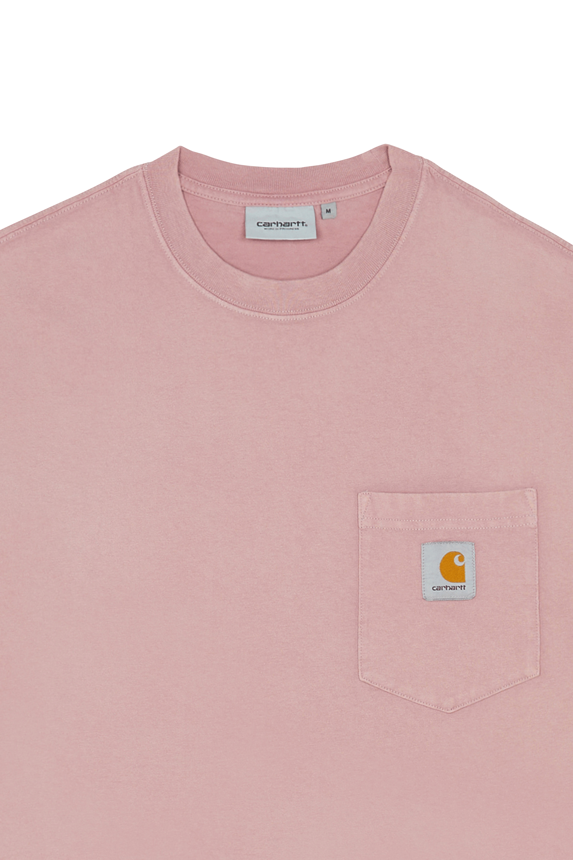 Regular-fit round-neck cotton T-shirt Pink