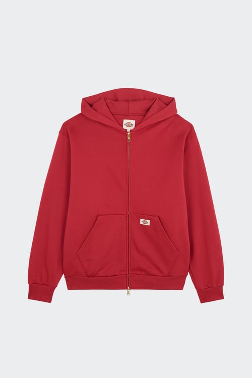 Hoodie zippé - Taille L Rouge