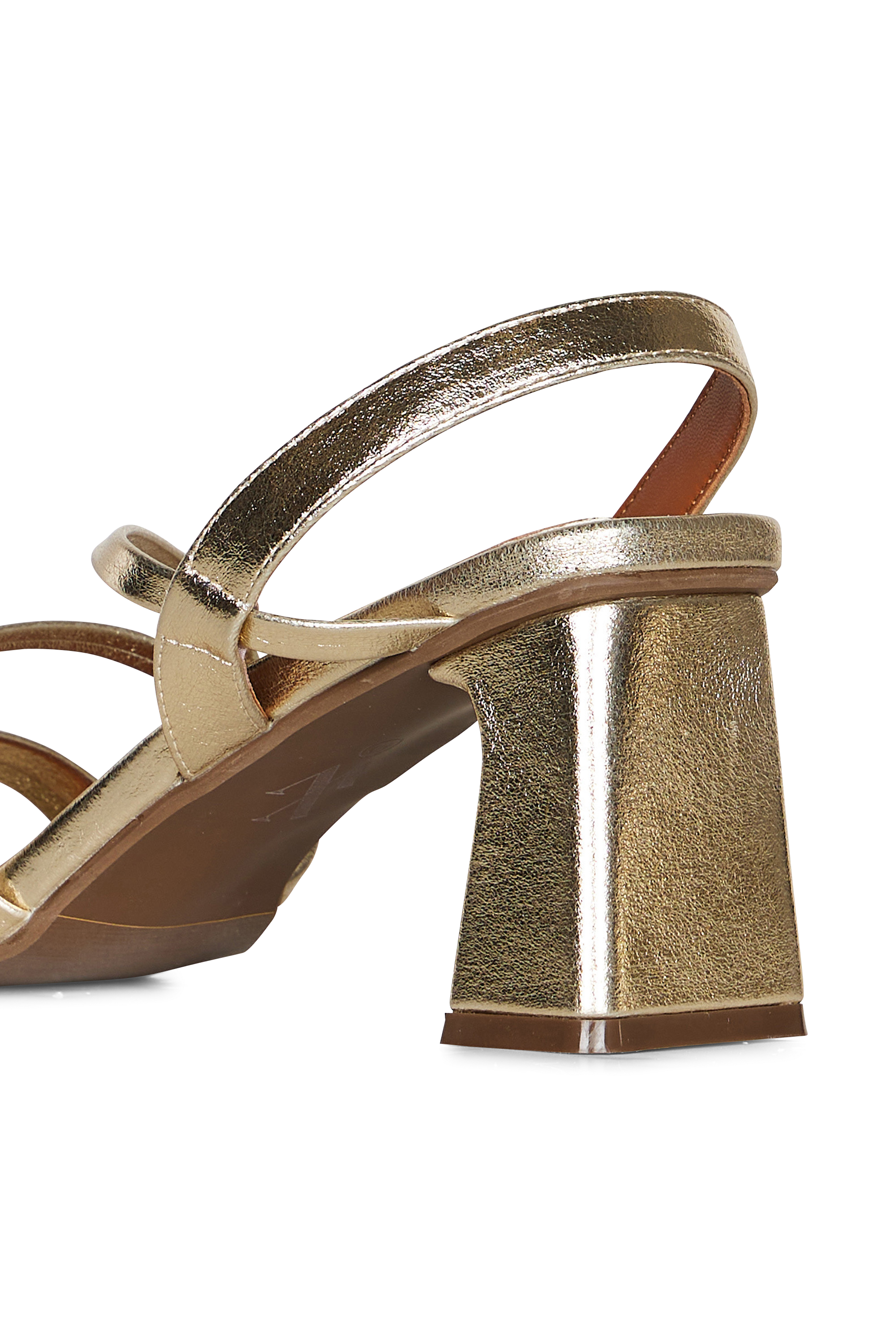 Sandales à talon Jaune