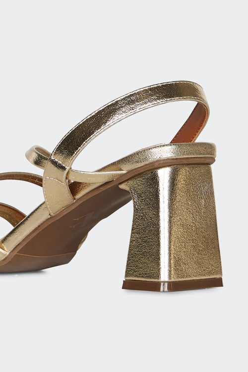 VANESSA WU Sandales à talon Jaune