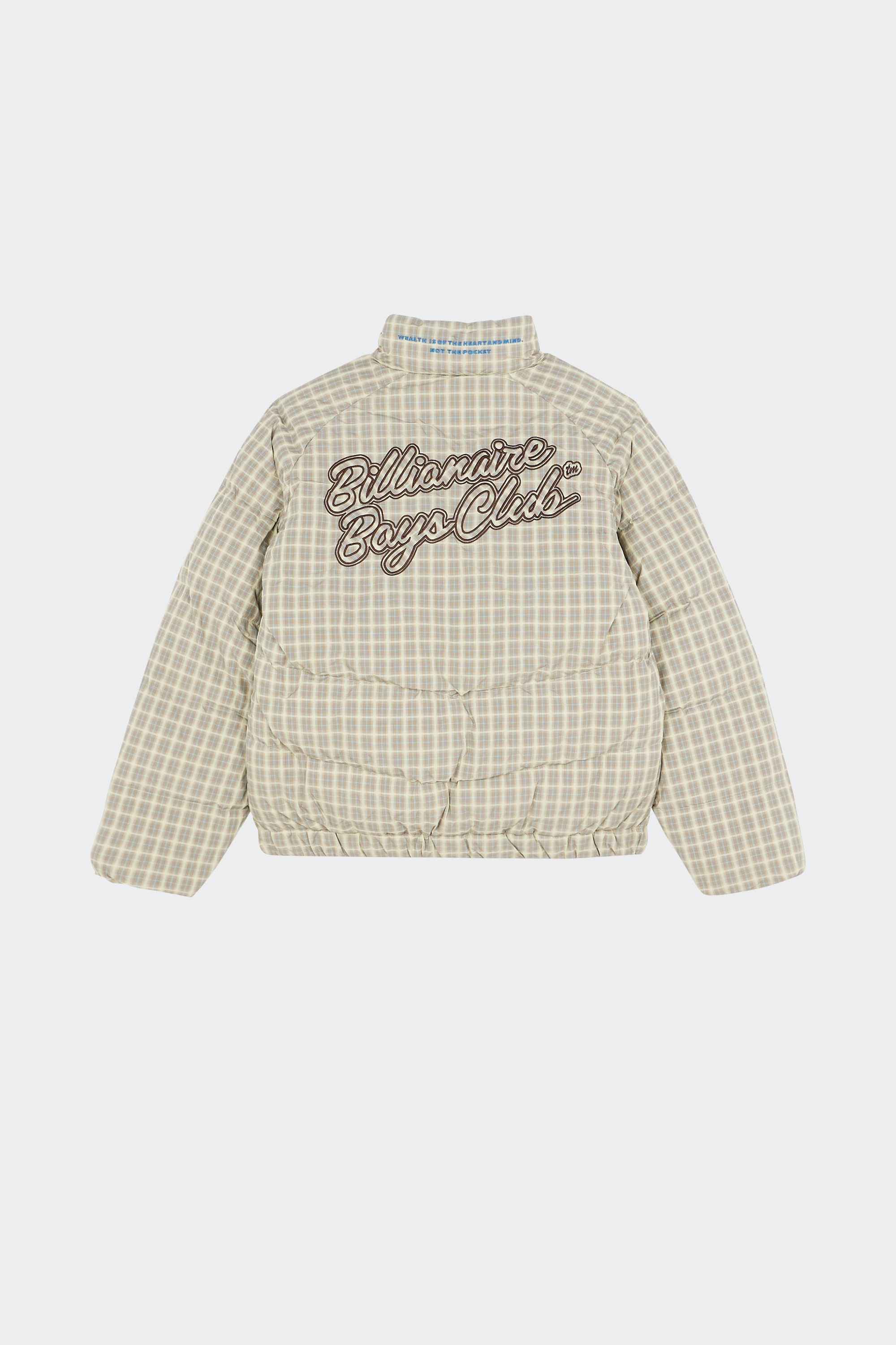 Lightweight quilted padded jacket with high neck | Beige by BILLIONAIRE BOYS CLUB Lightweight quilted padded jacket with high neck Beige