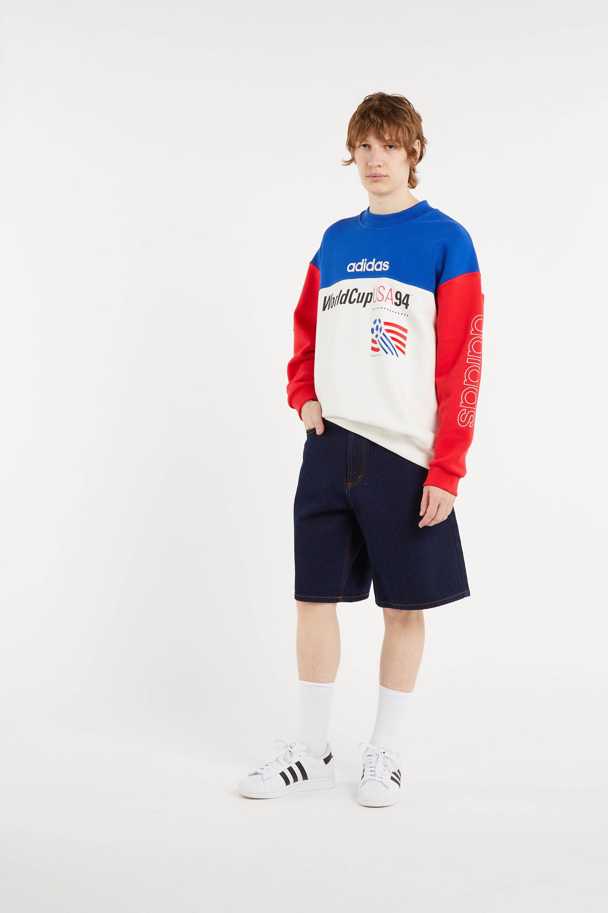 Short en jean OBEY Bleu