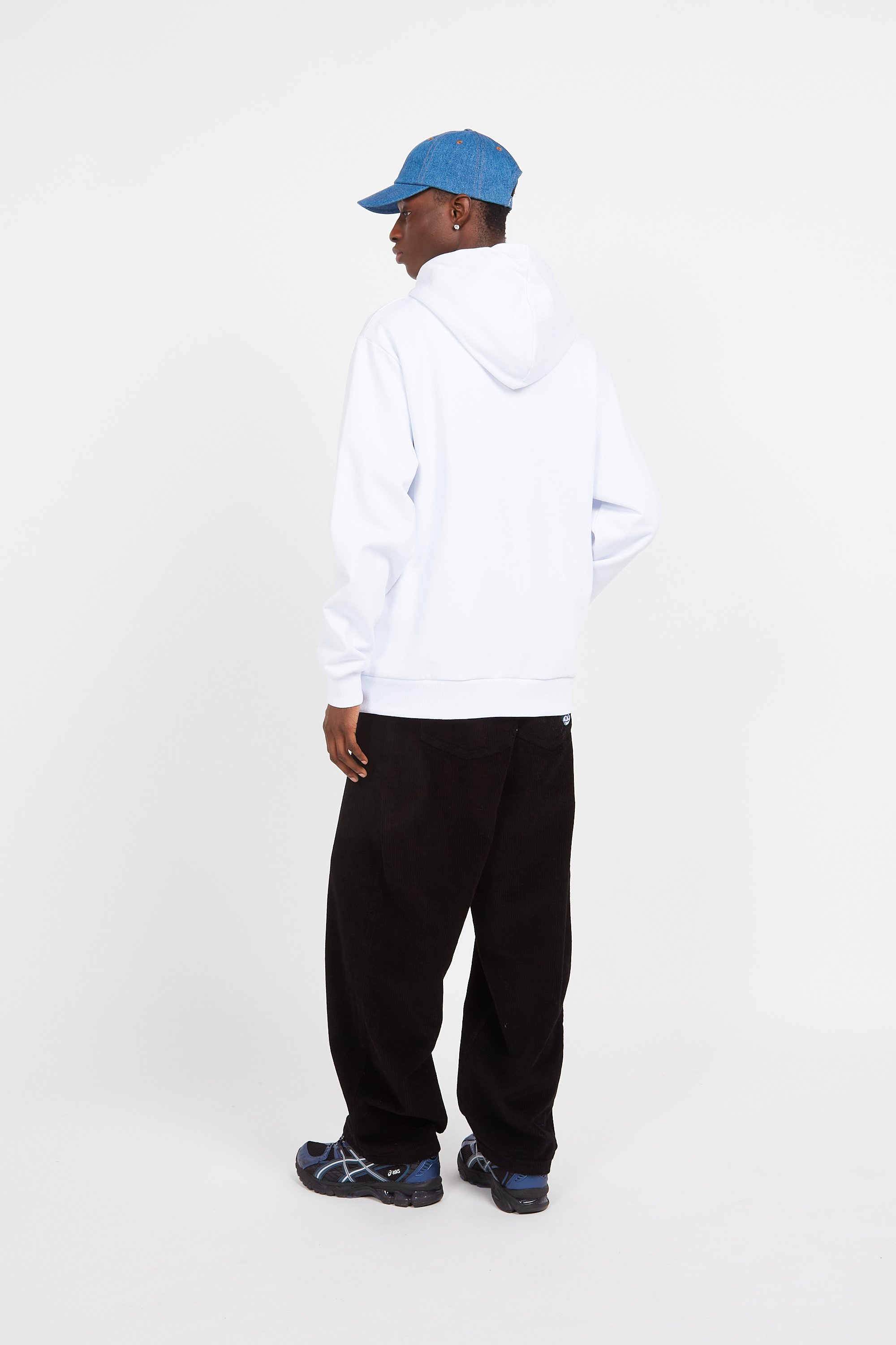 zip-up hoodie | White by HELAS zip-up hoodie White