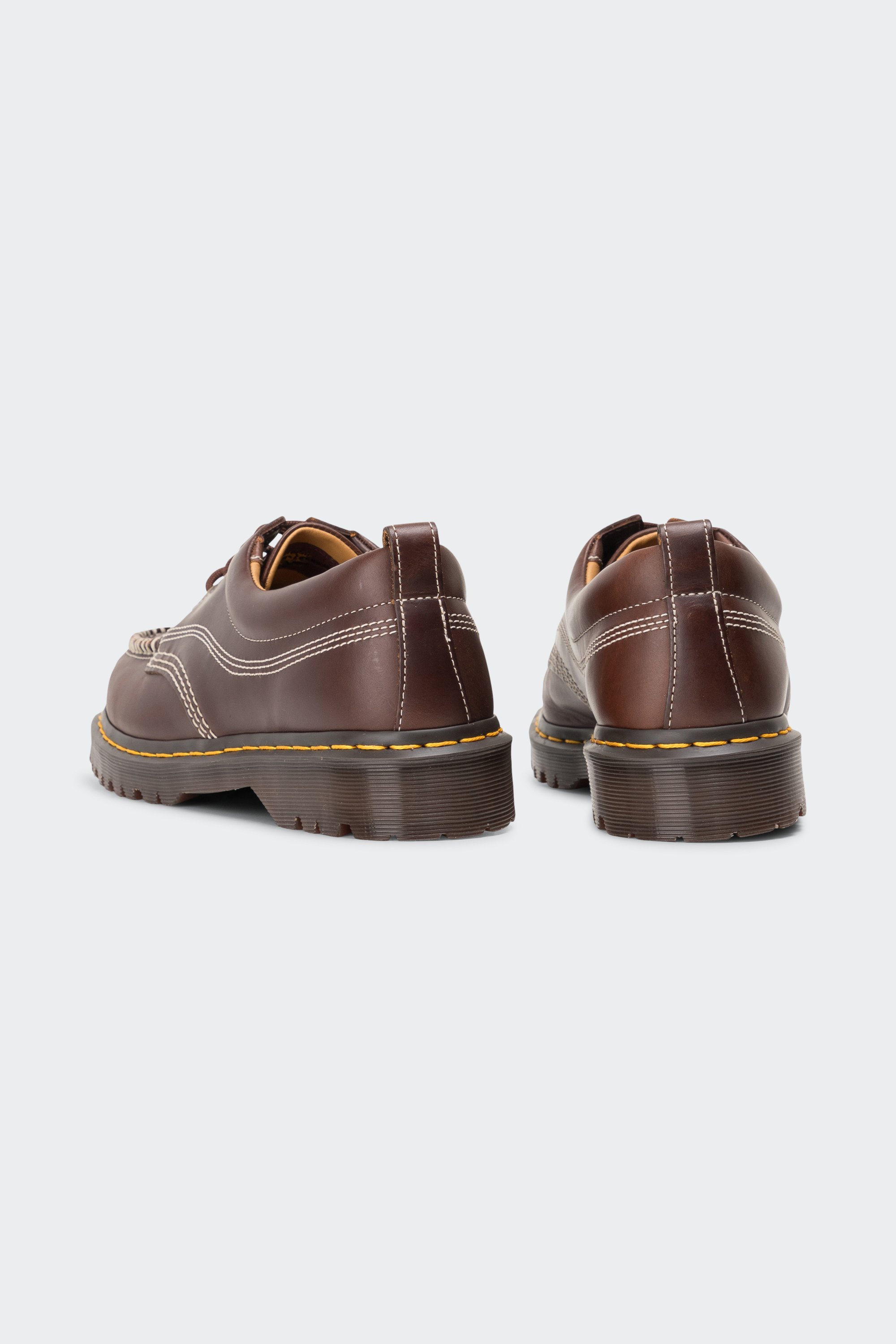 Leather deck shoes | Brown by DR. MARTENS Leather deck shoes Brown