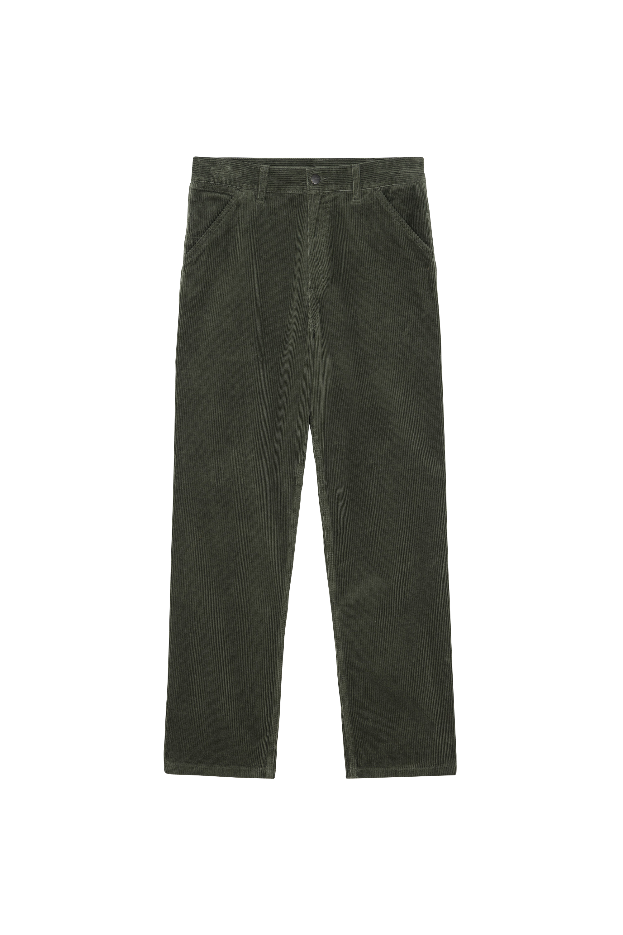 Straight velour trousers CARHARTT WIP Green
