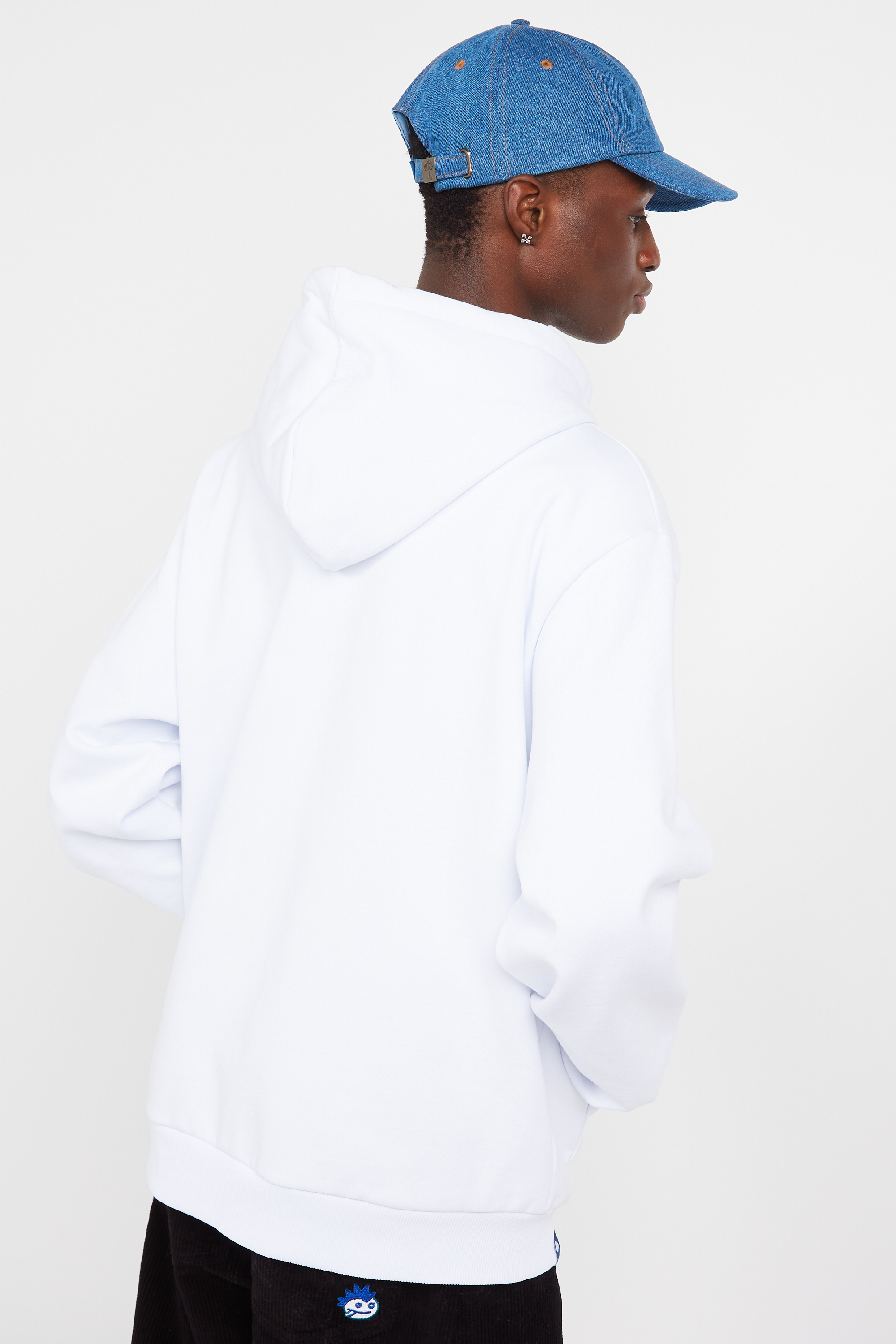 zip-up hoodie White