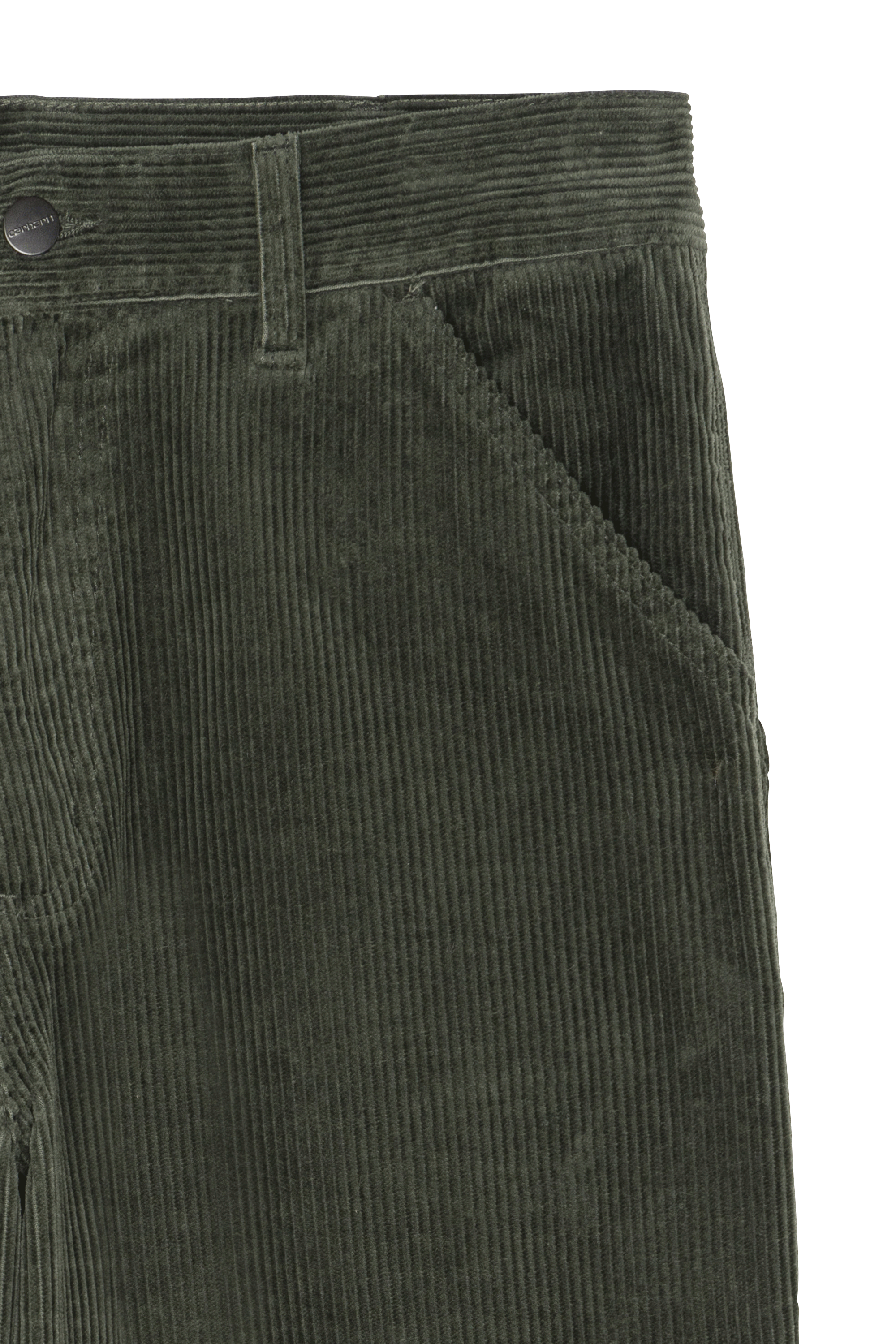 Straight velour trousers | Green CARHARTT WIP Men