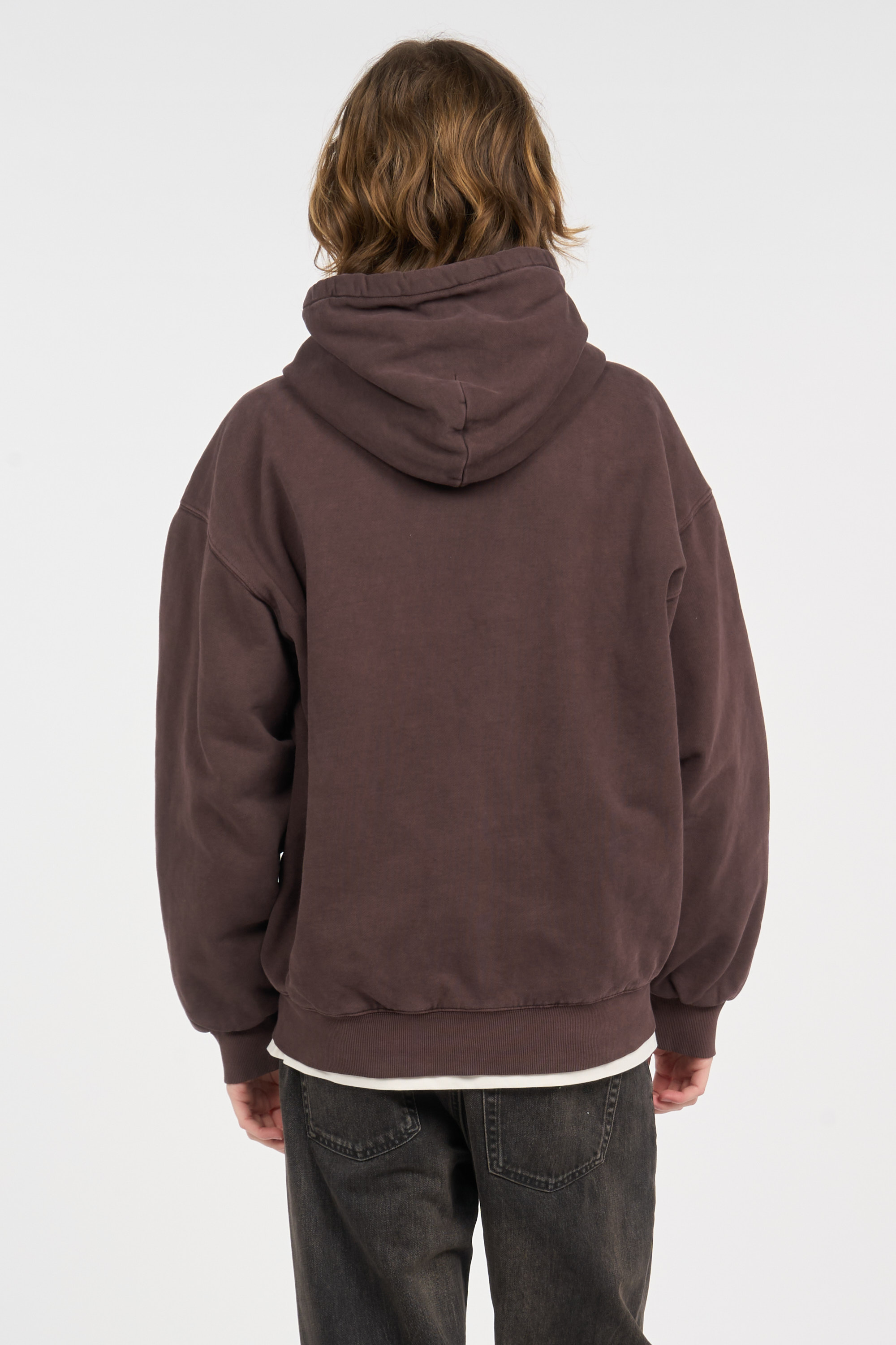 Hoodie zippé Marron