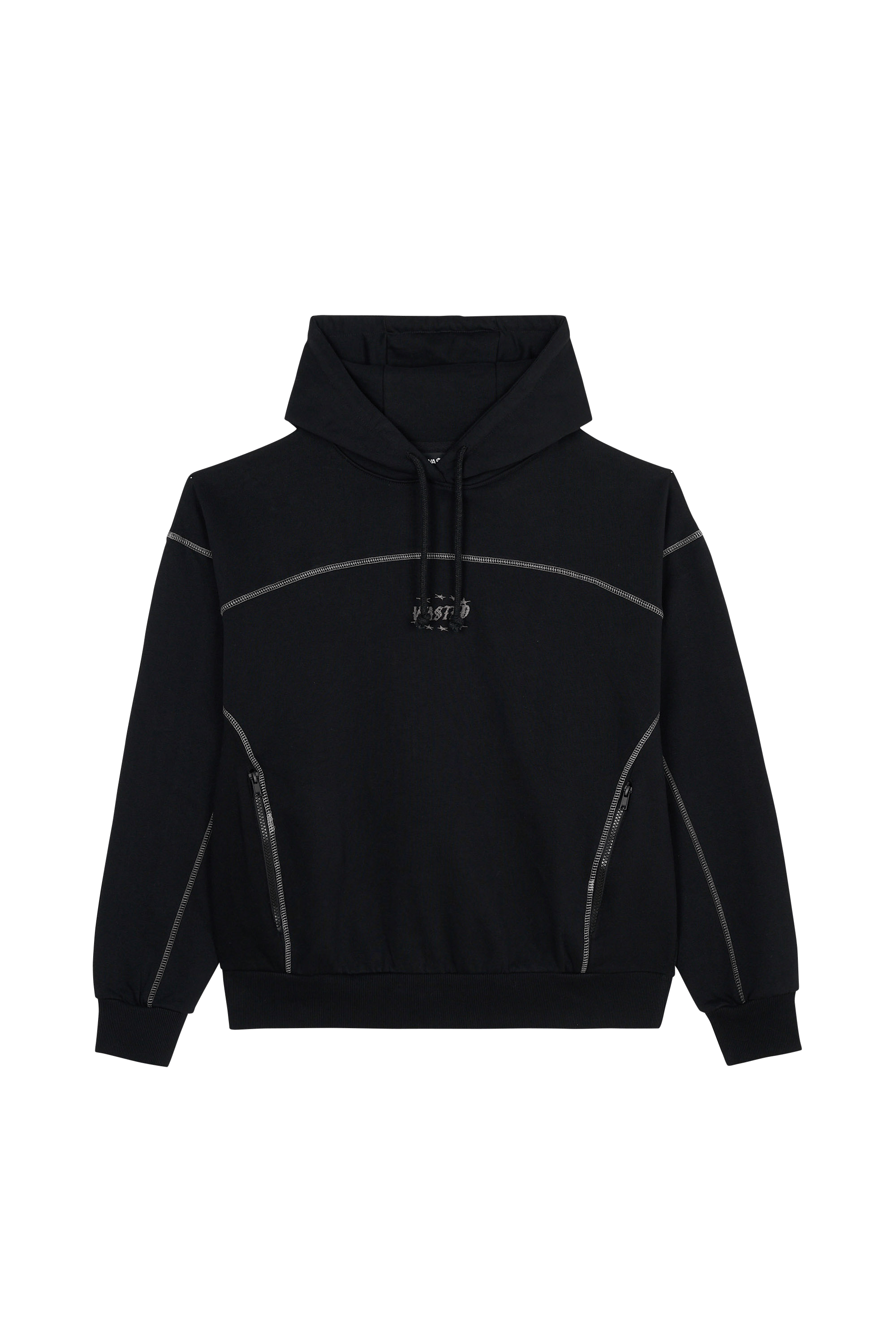 Tommy badge sweatshirt WASTED Black