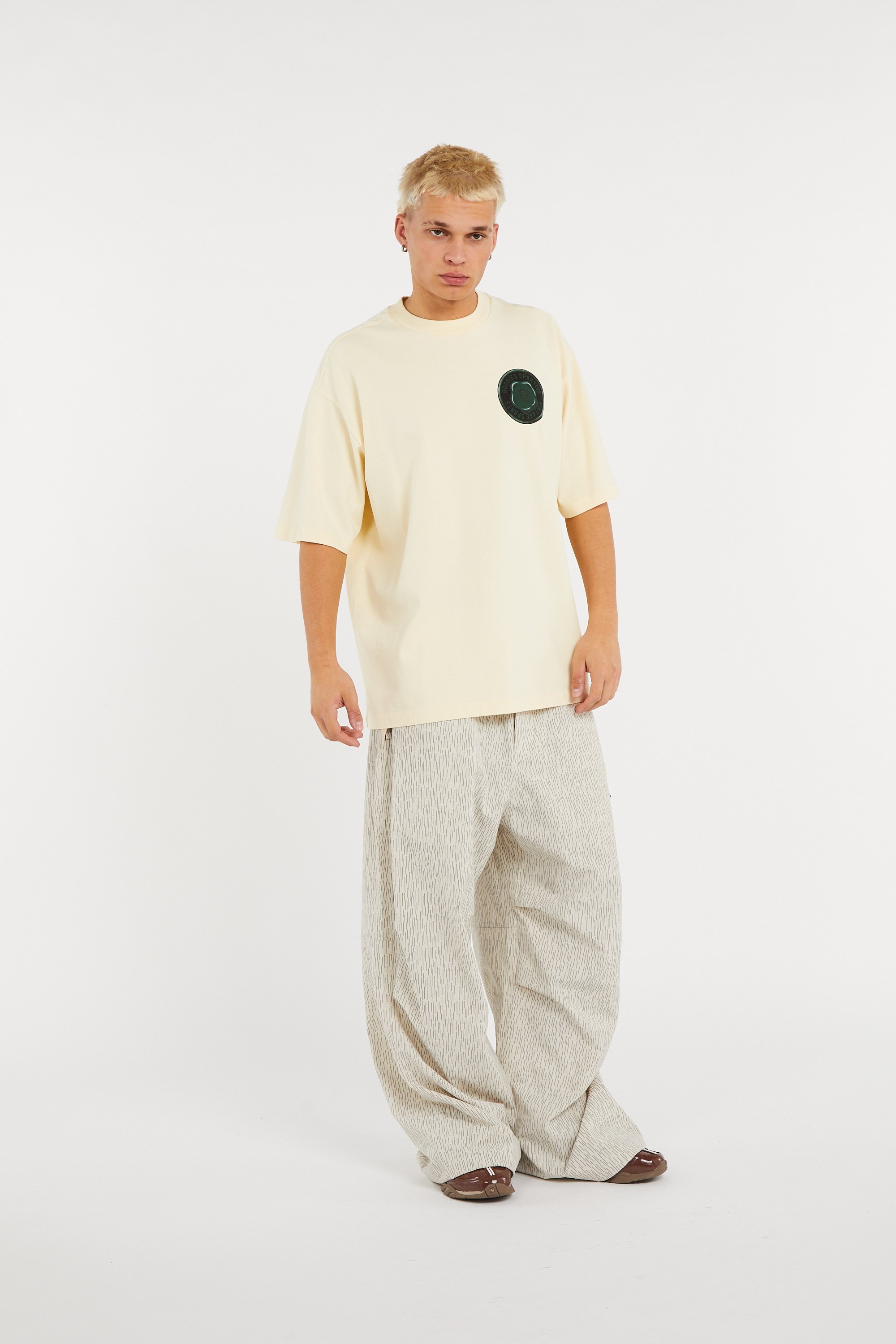 Regular-fit round-neck cotton T-shirt GOODIES SPORTIVE Yellow