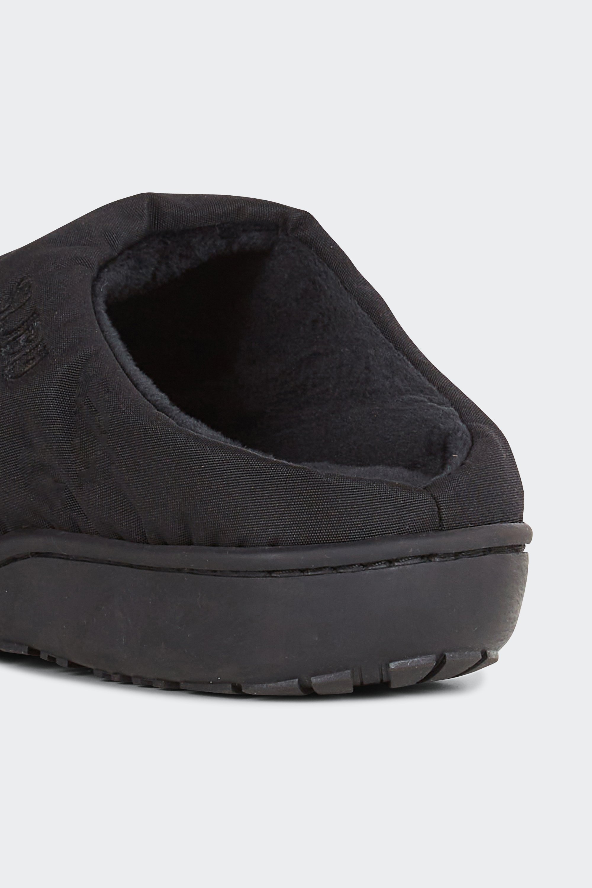 Flat furry sheepskin sandals | Black by SUBU Flat furry sheepskin sandals Black