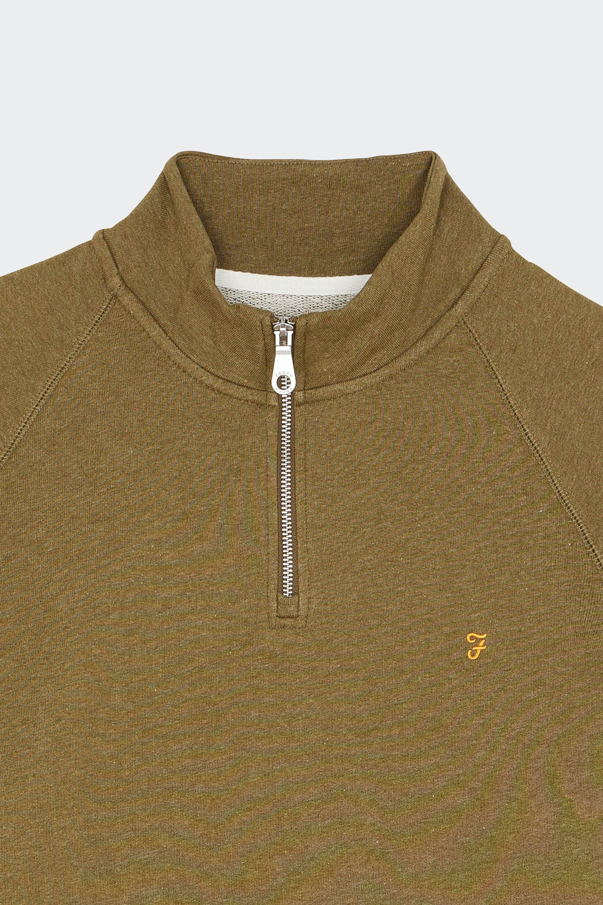 Slim-fit zip-up tracksuit top  | Green by FARAH Slim-fit zip-up tracksuit top  Green