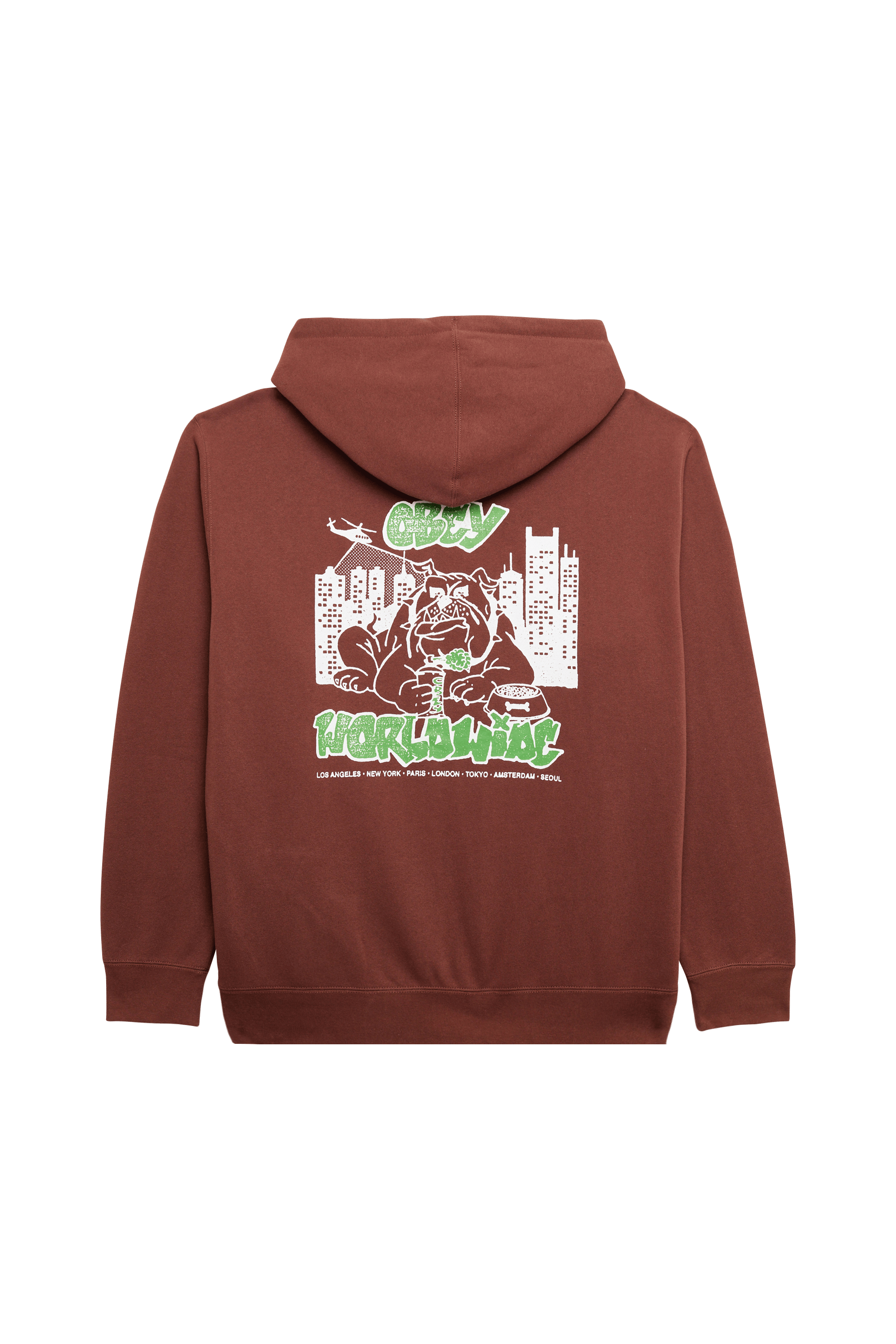 Sweatshirt zippé Marron