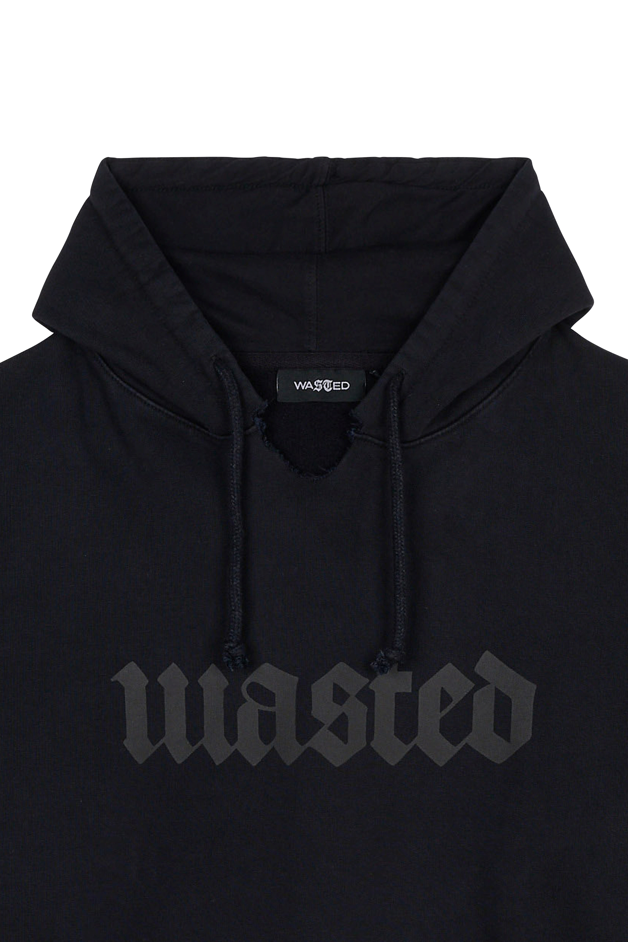 Tommy badge sweatshirt WASTED Black