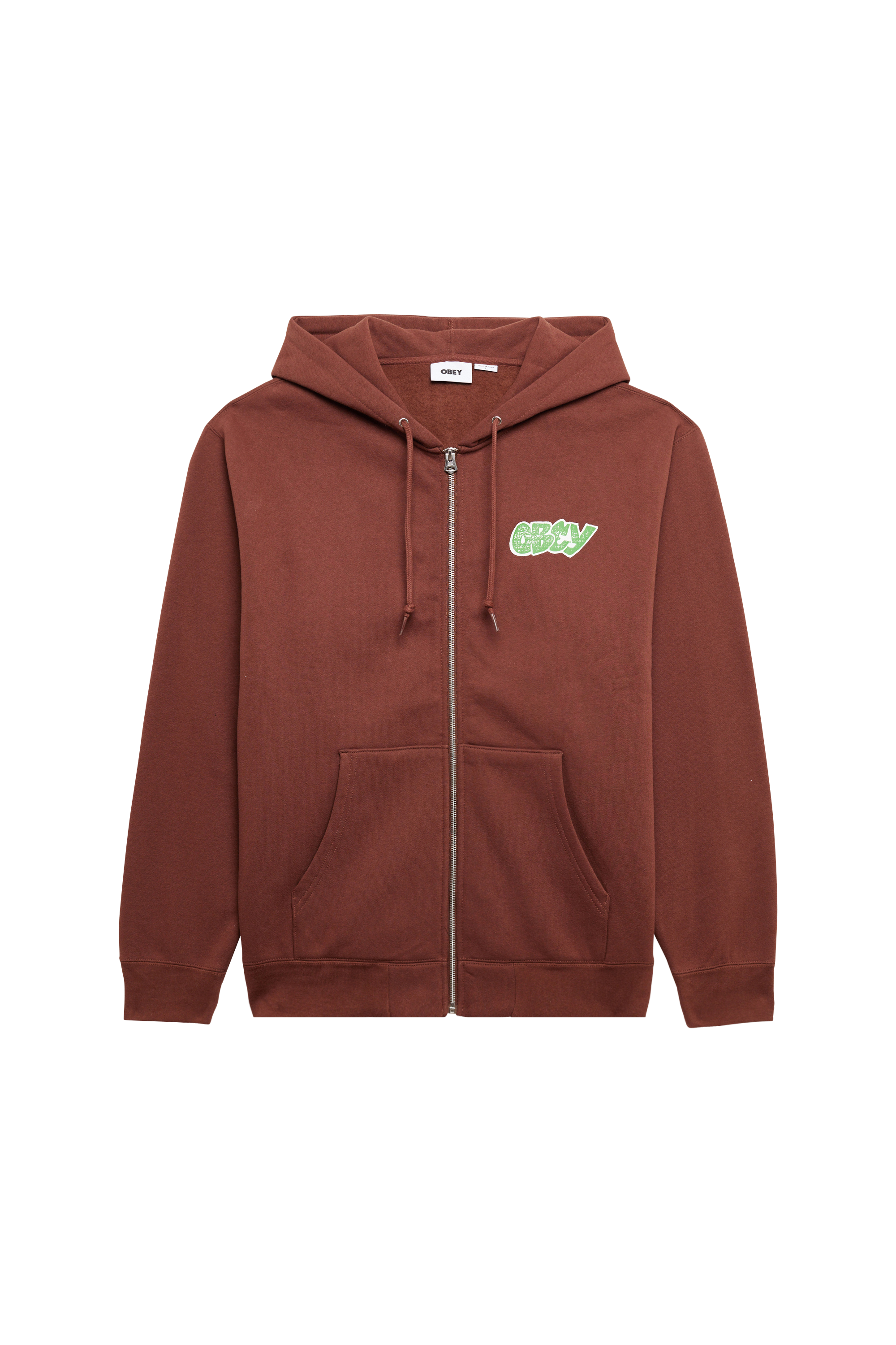 Sweatshirt zippé Marron
