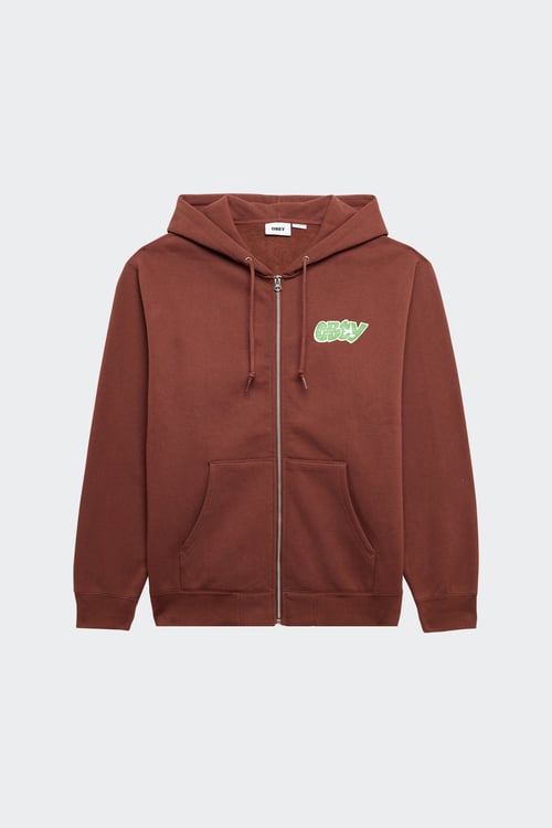 OBEY Sweatshirt zippé Kaki