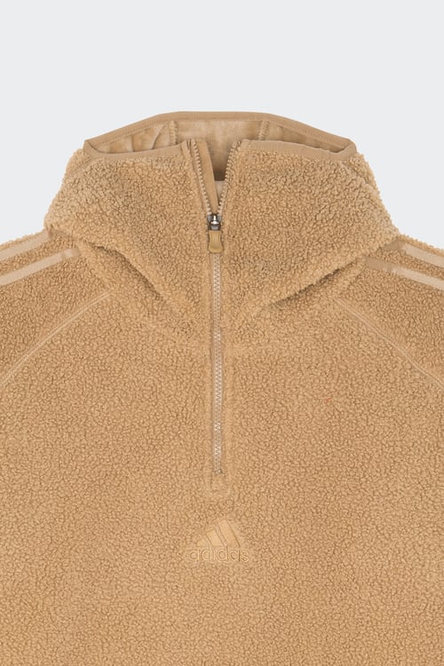 ADIDAS Regular-fit zip-up cotton-blend hoodie with Pony Player Brown