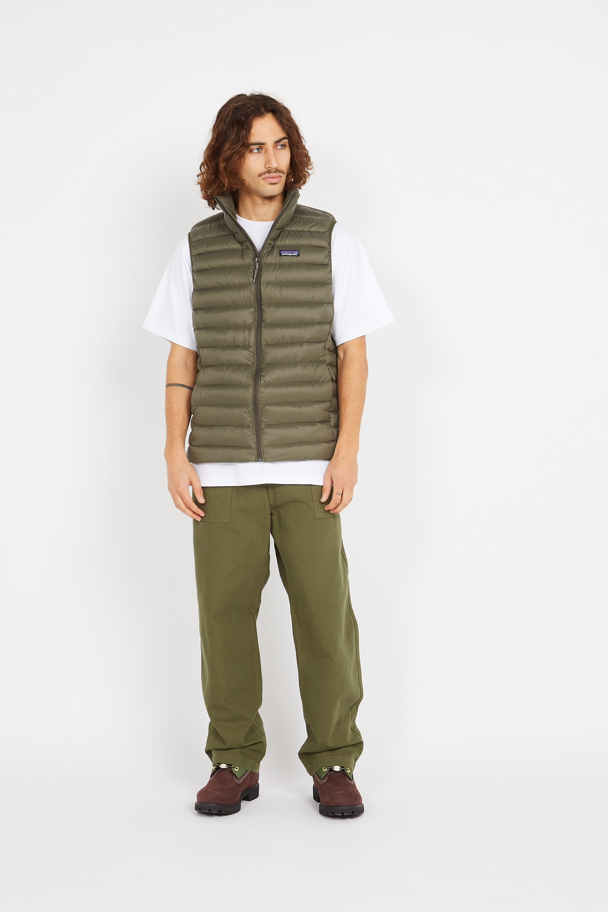 Freestyle padded gilet Green