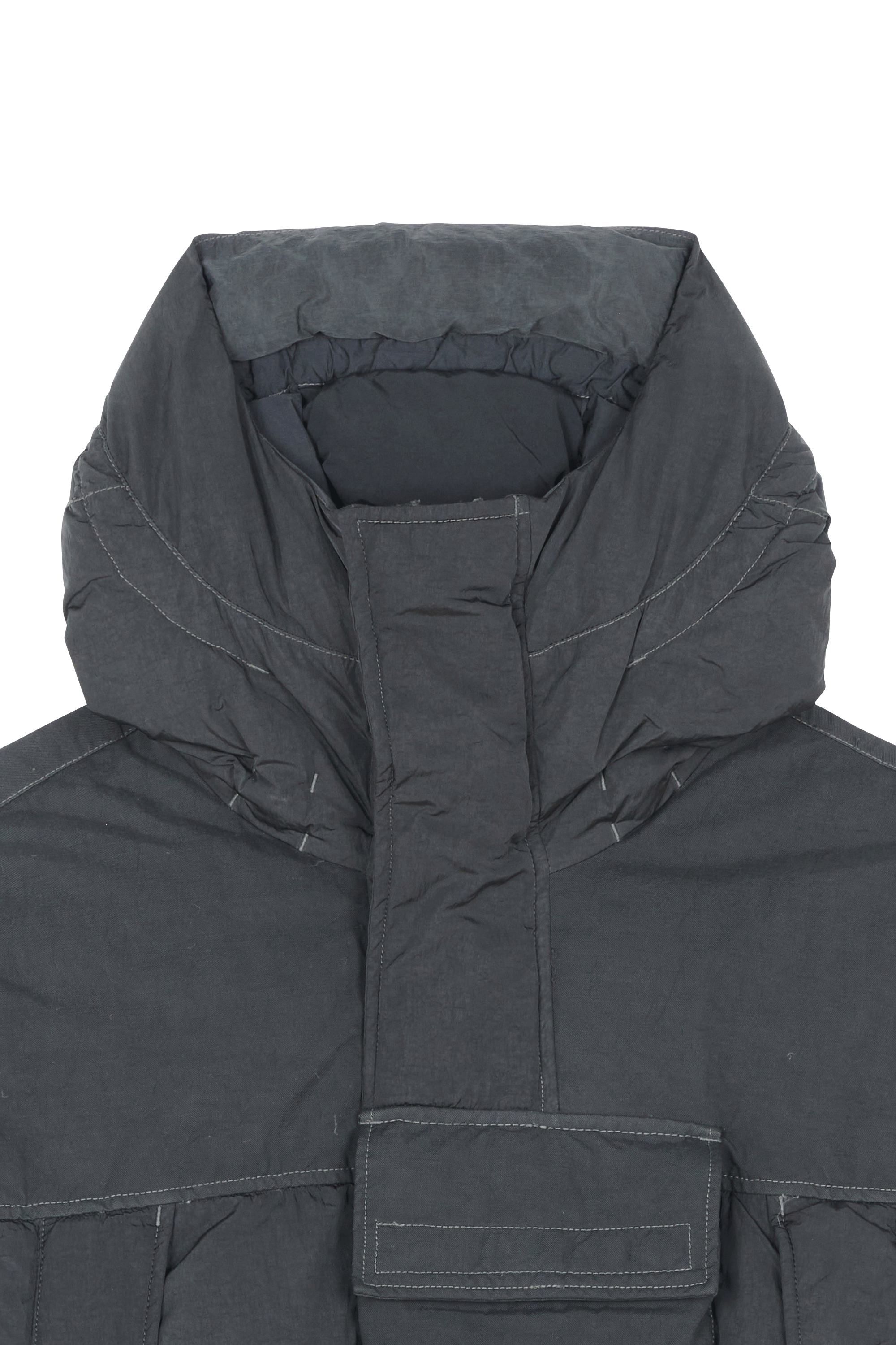 Lightweight quilted padded jacket with high neck Khaki