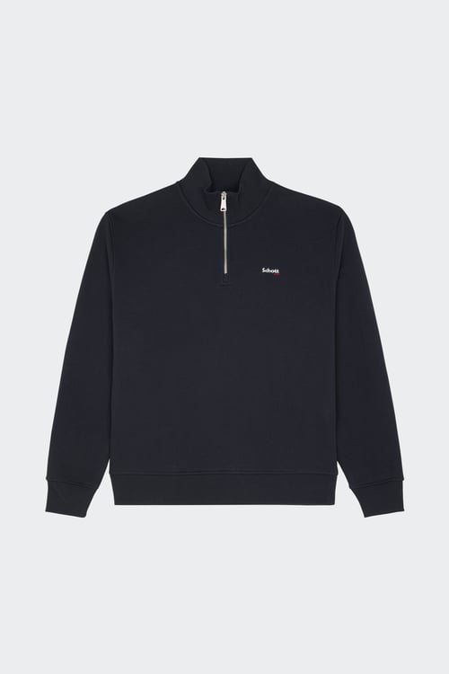SCHOTT Sweashirt Bleu