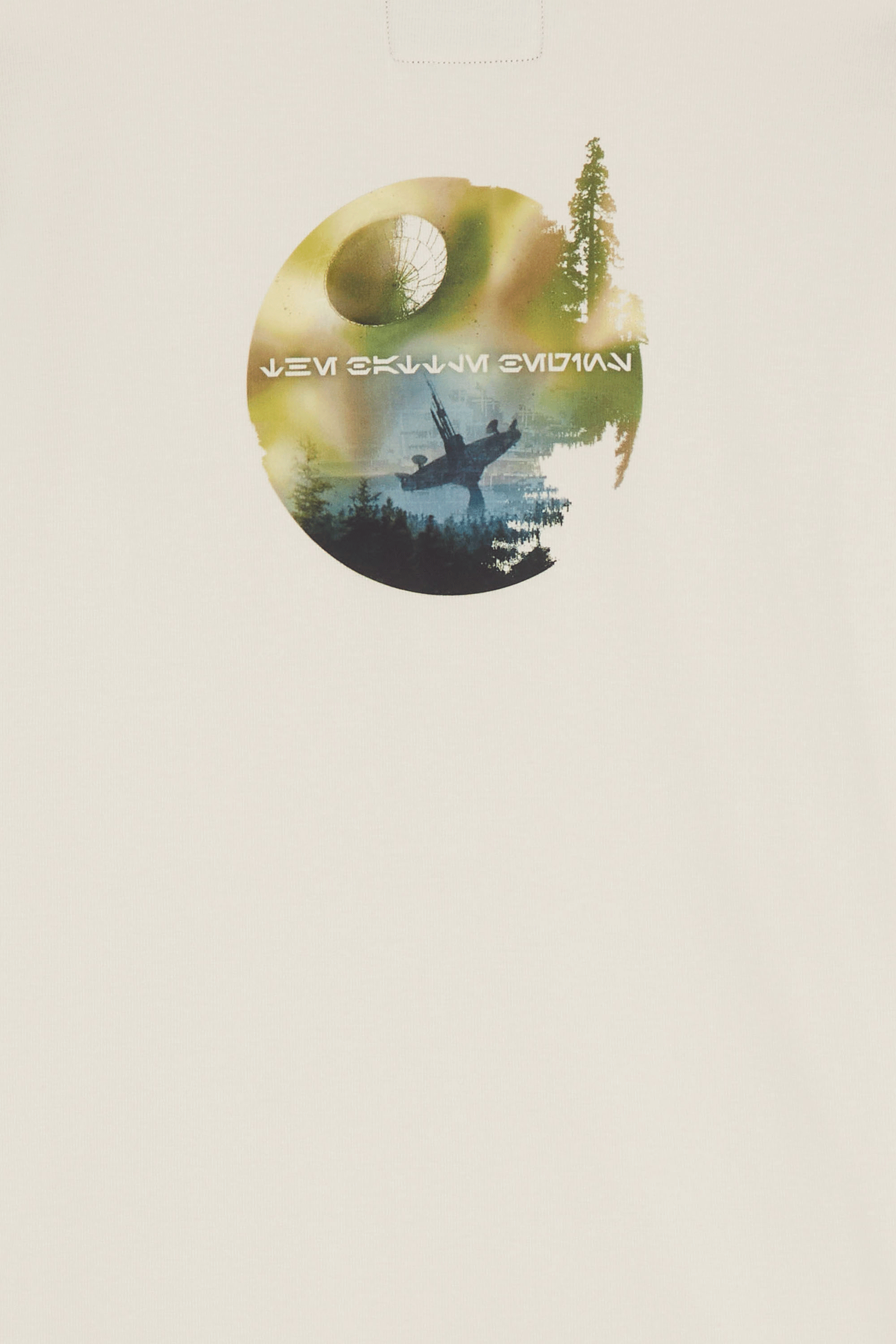 Regular-fit round-neck cotton T-shirt Beige