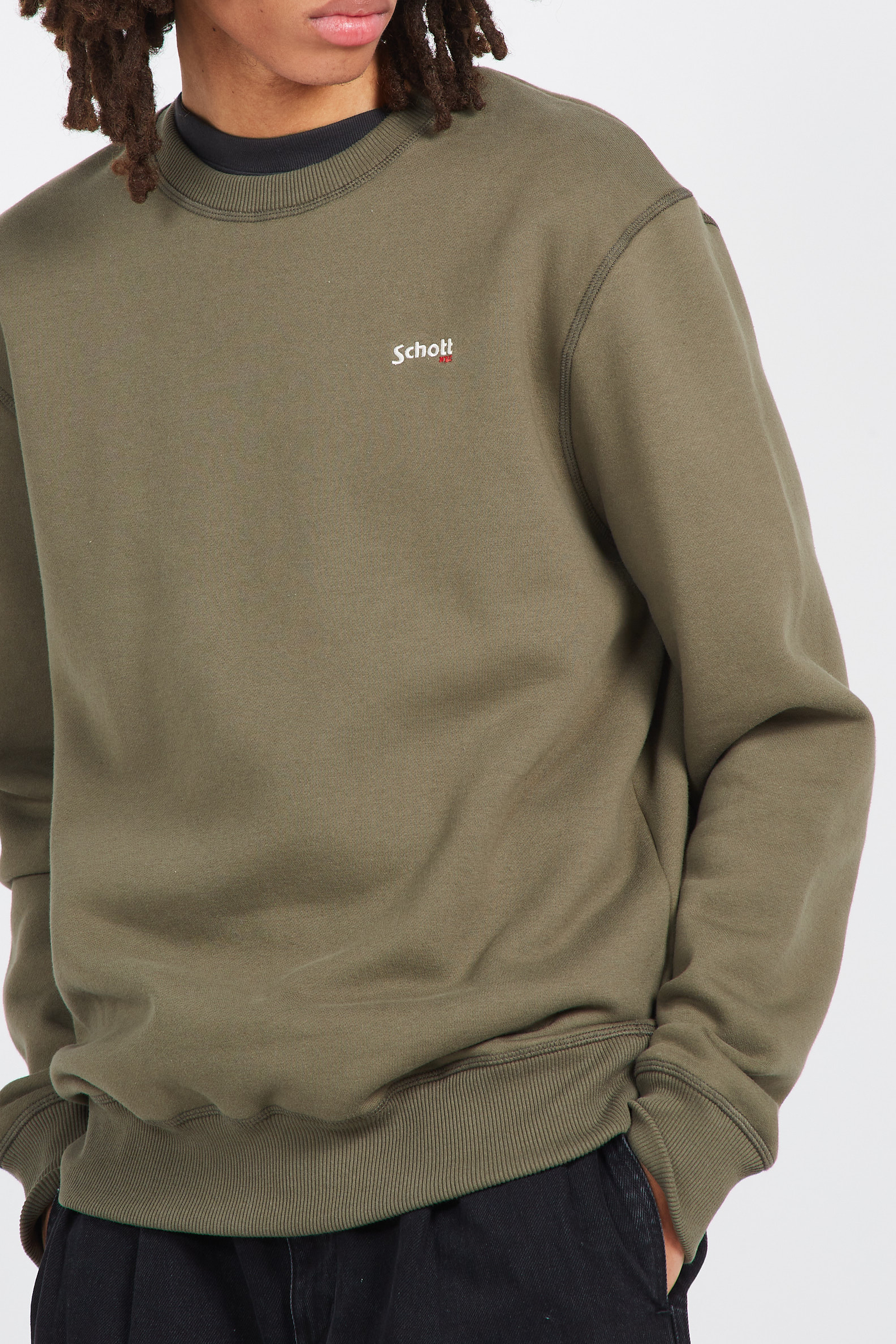Sweatshirt | Vert SCHOTT Homme