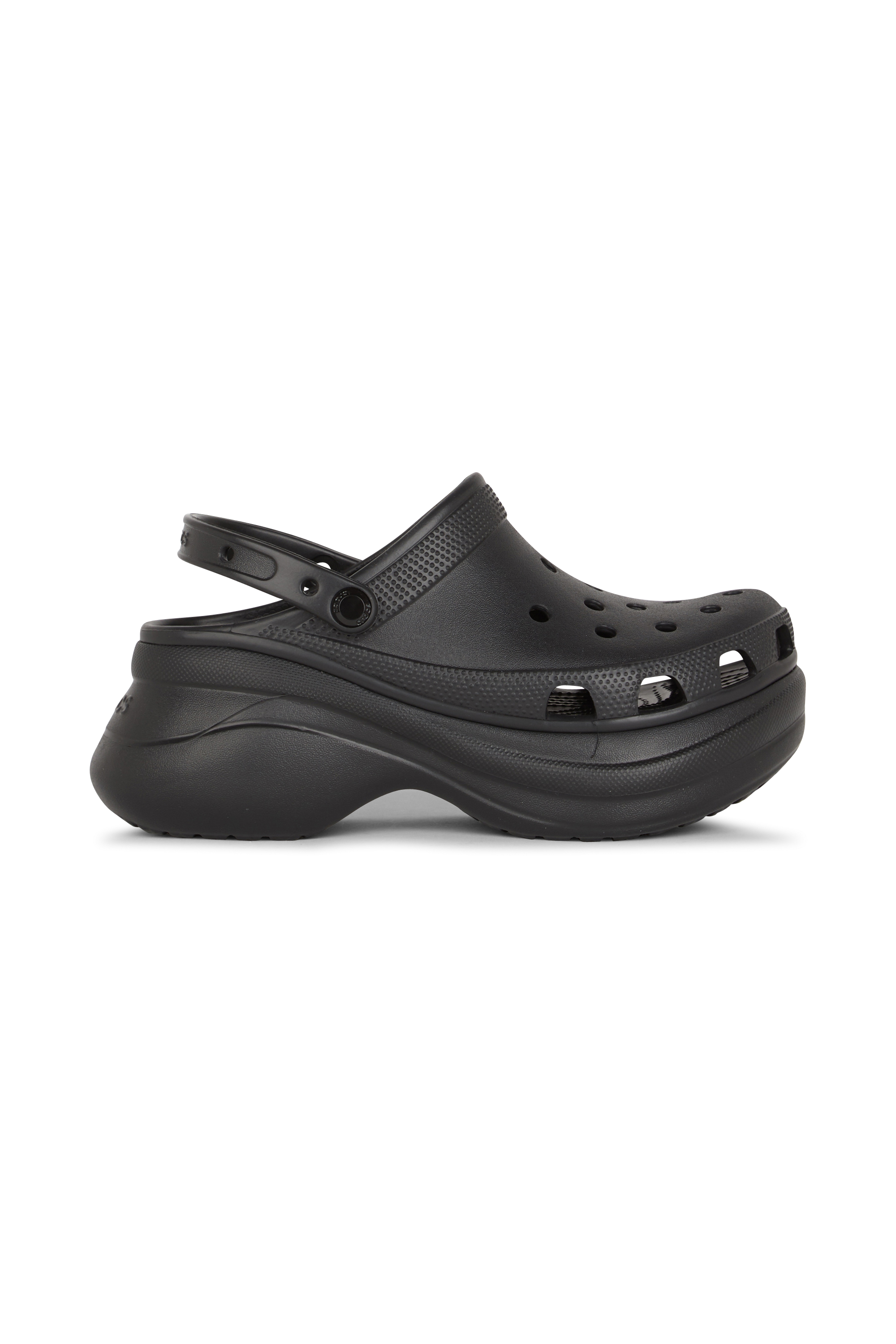 Flat furry sheepskin sandals Black
