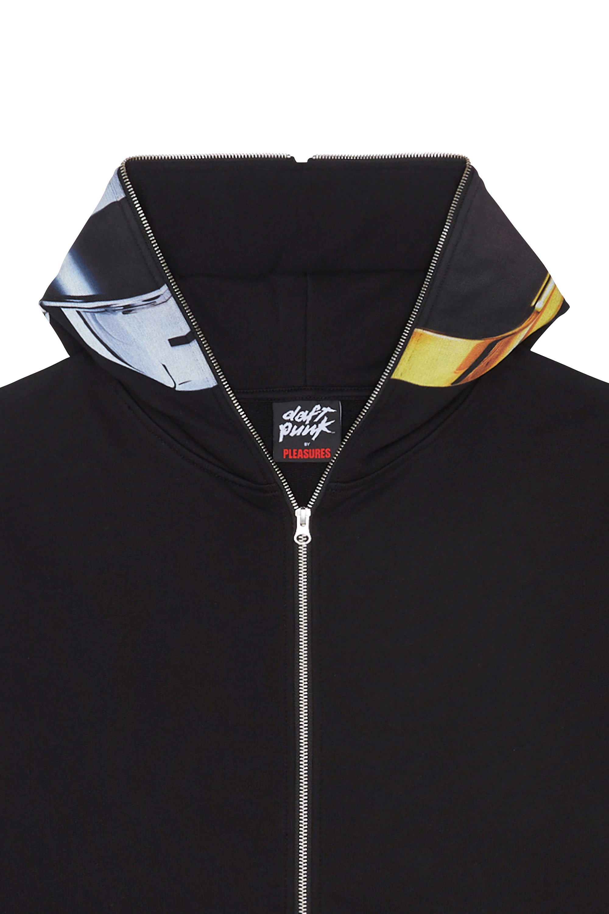 Regular-fit zip-up cotton-blend hoodie with Pony Player Black