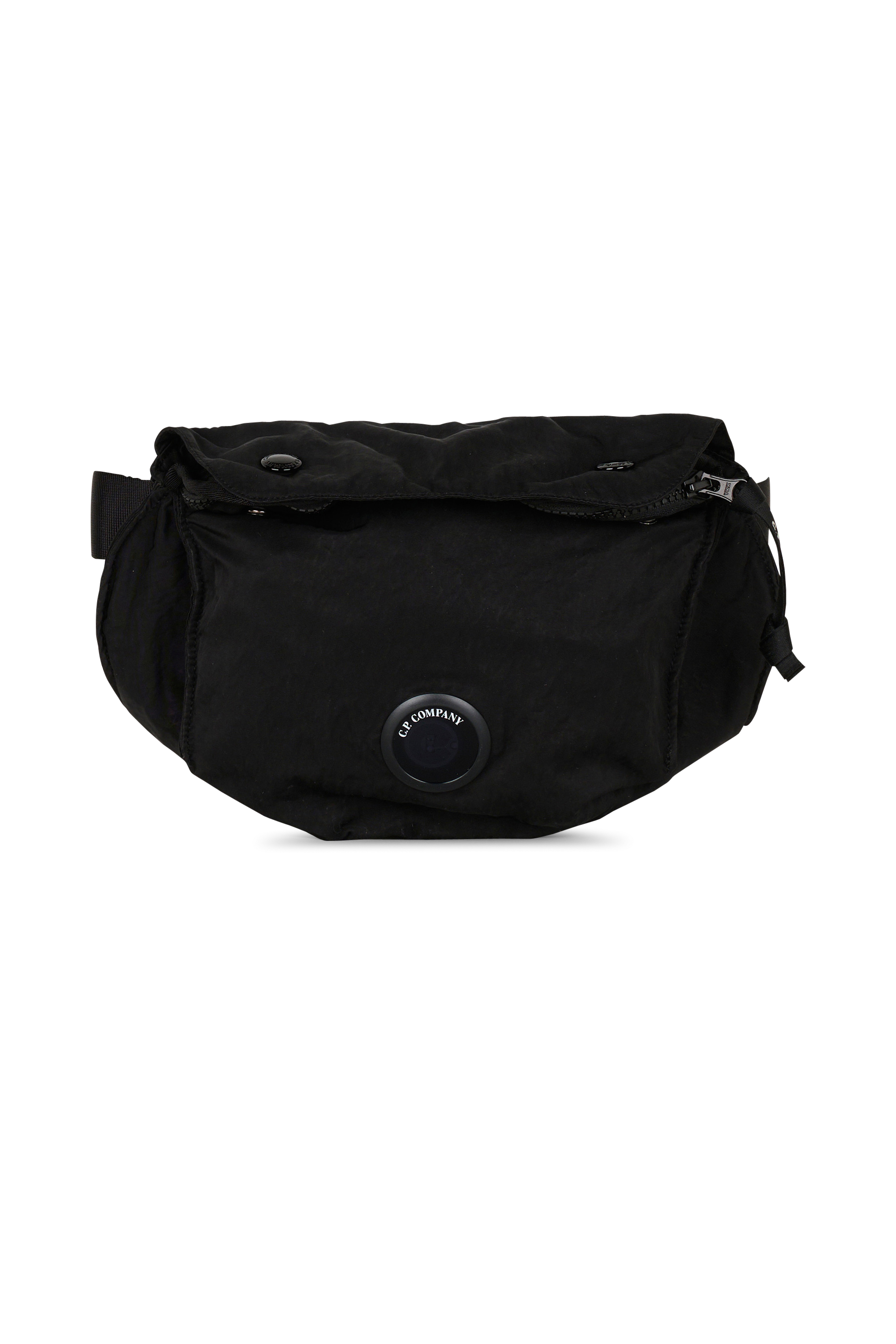 Printed canvas waist bag C.P. COMPANY Black