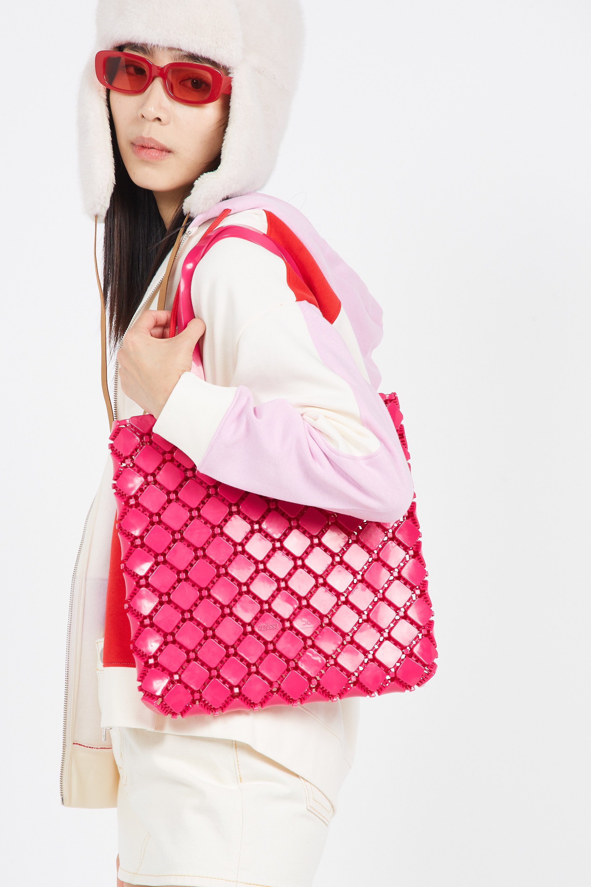 Sac porte epaule Rose