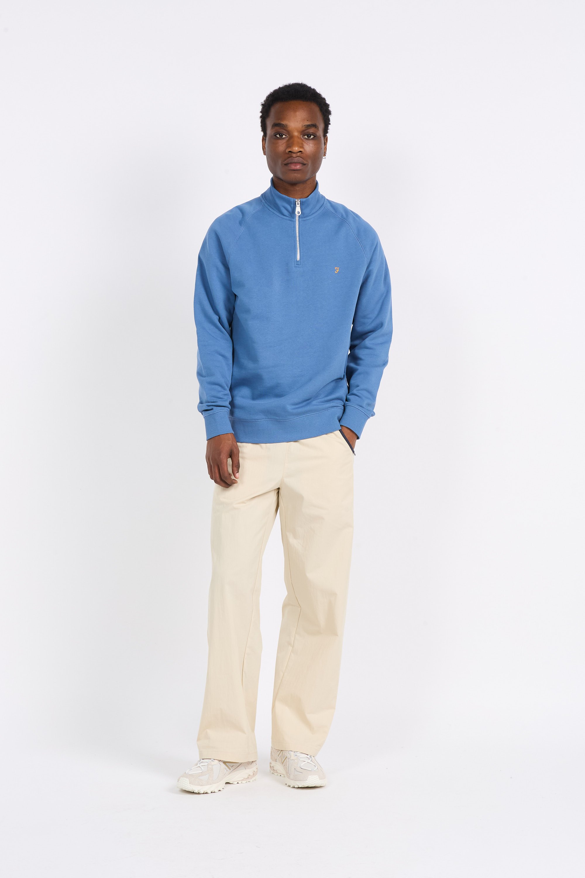Zip-up sweatshirt | Blue by FARAH Zip-up sweatshirt Blue