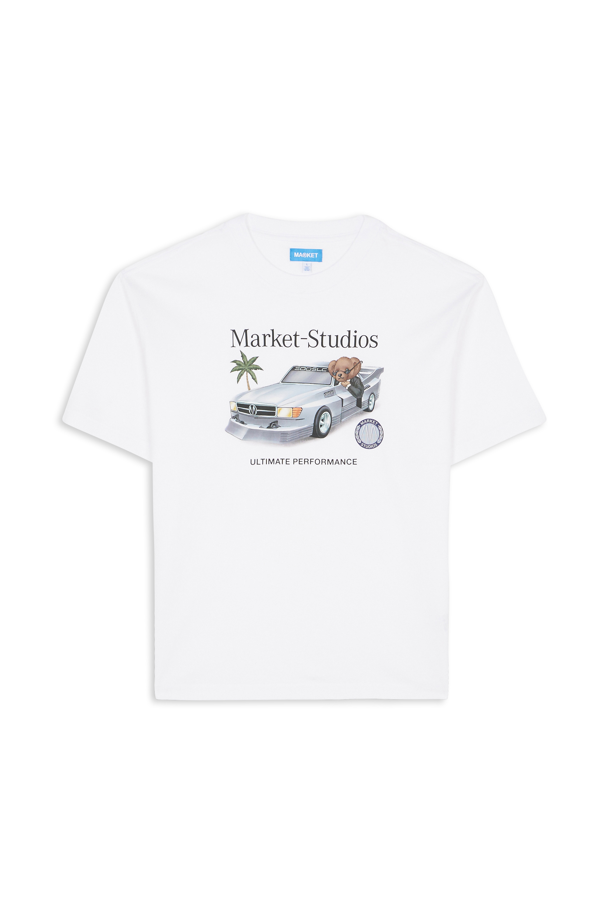 Regular-fit round-neck cotton T-shirt White
