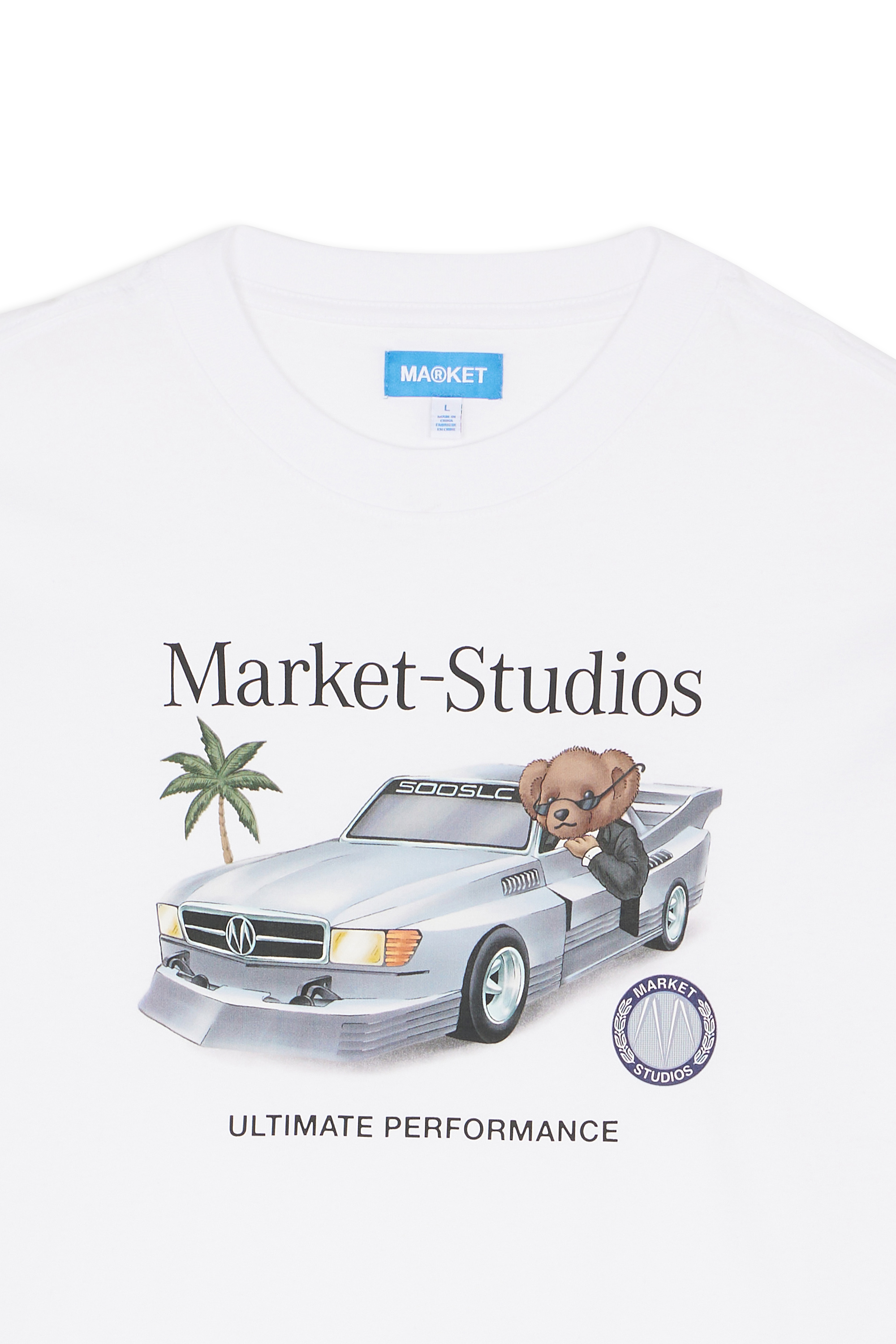 Regular-fit round-neck cotton T-shirt White