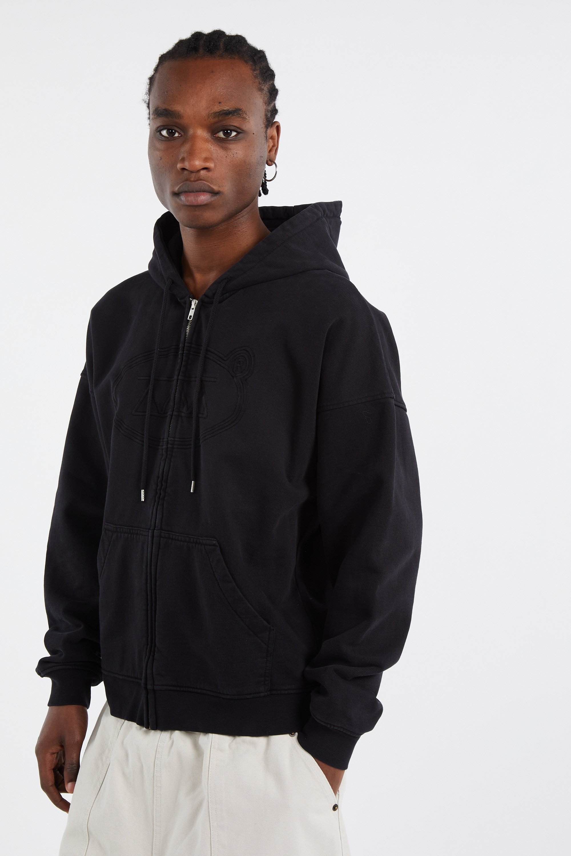 Hoodie zippé | Noir HOLOGRAM Homme