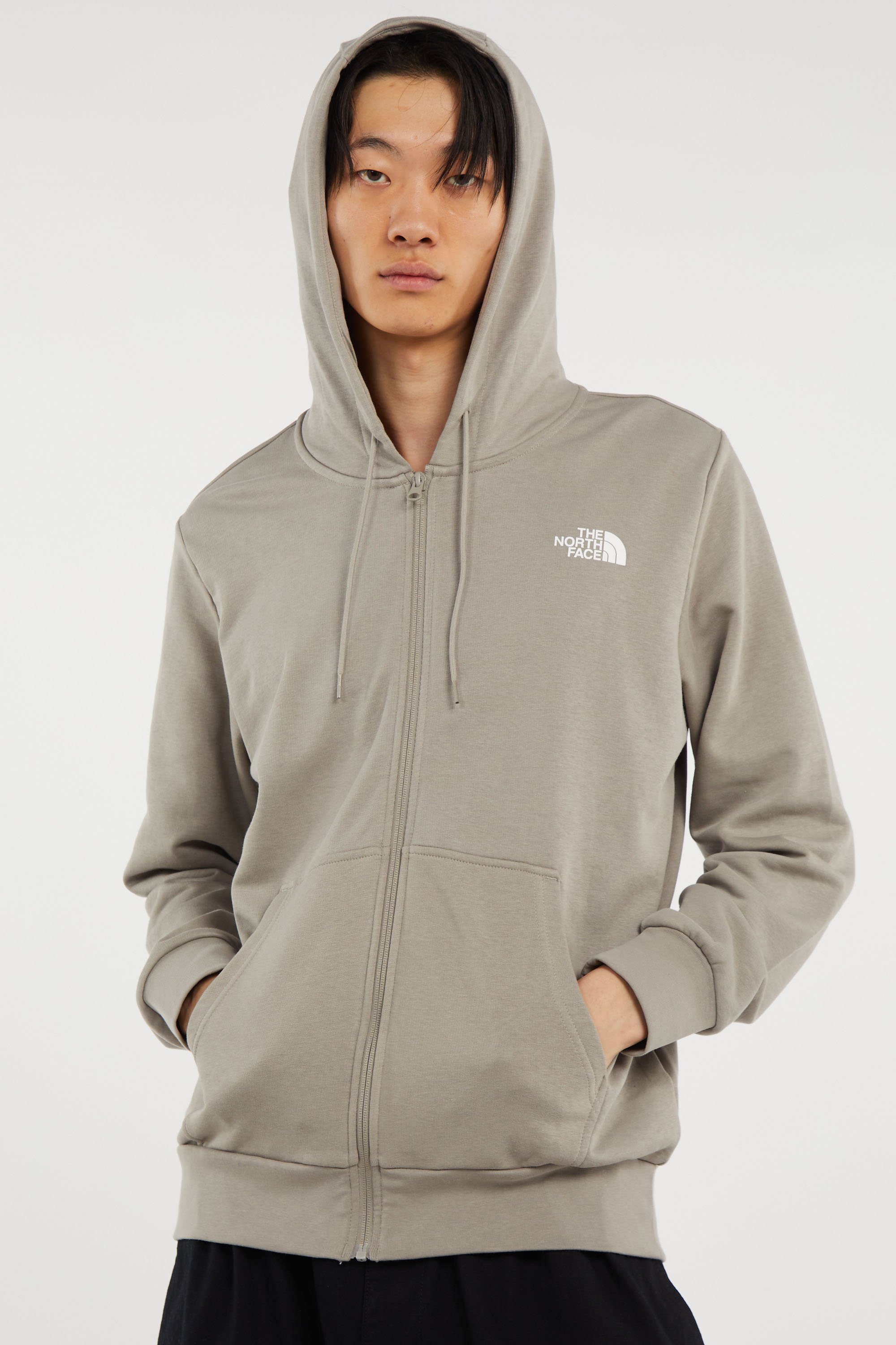 Hoodie zippé Gris