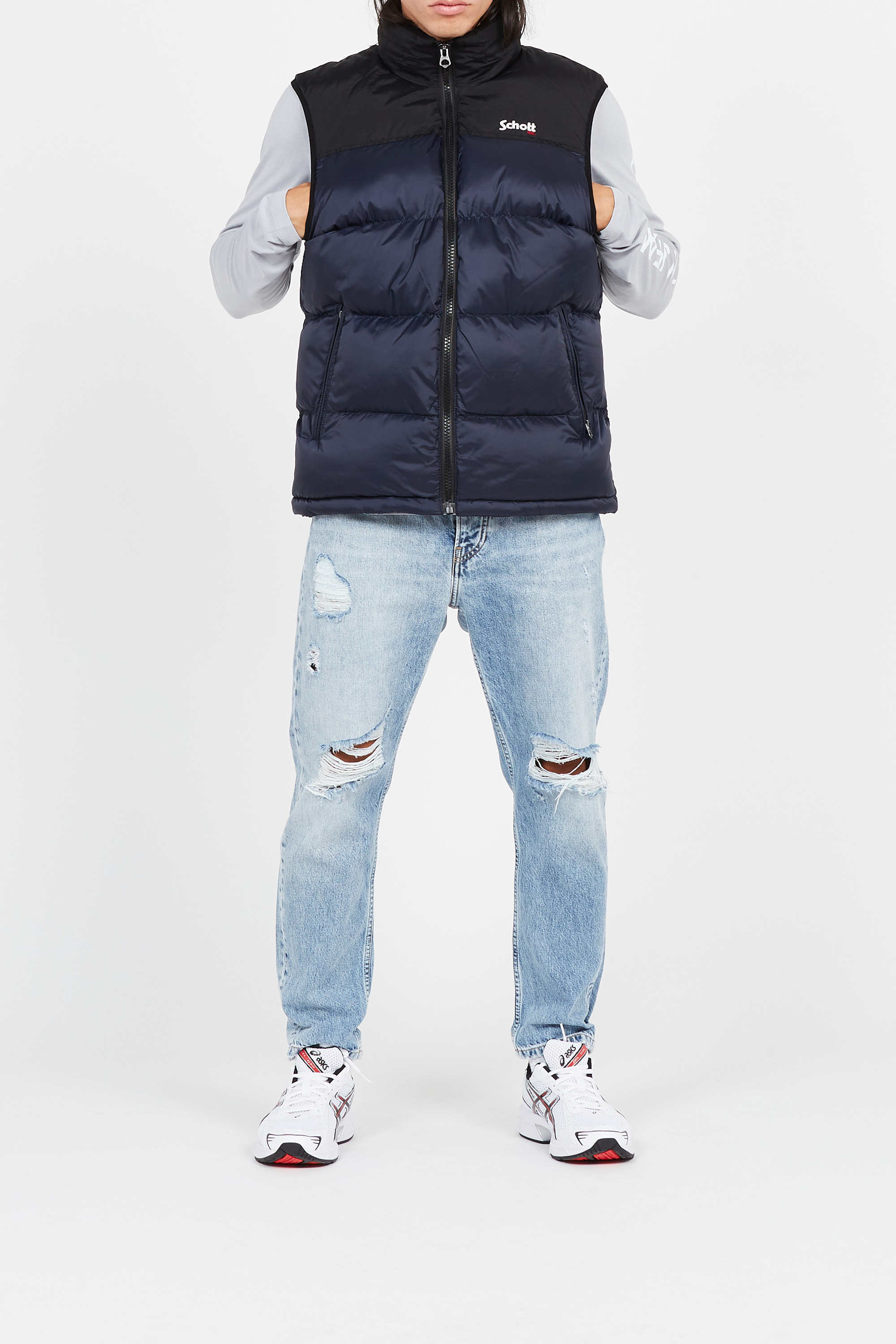 Sleeveless Puffer Jacket | Blue SCHOTT Men