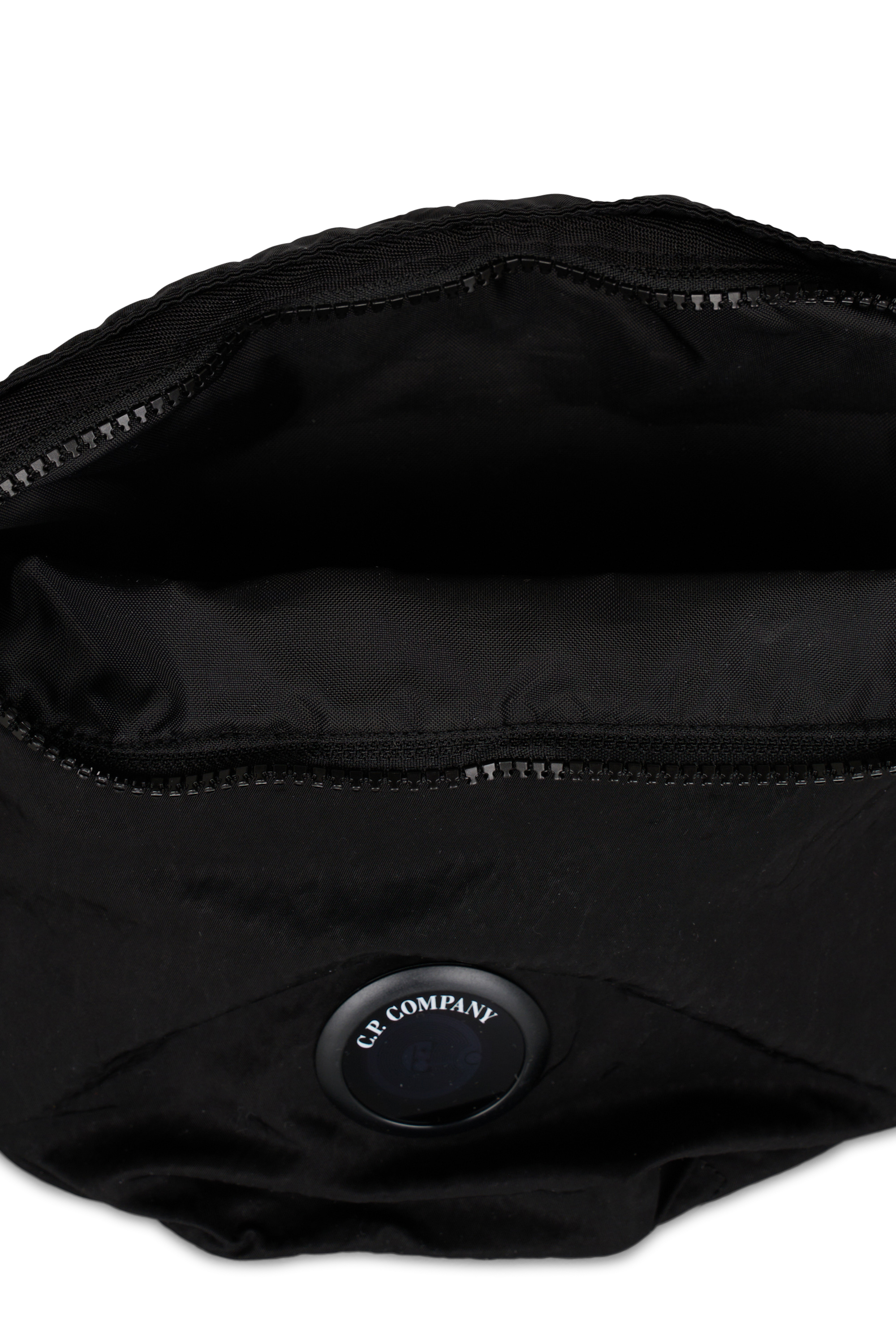 Printed canvas waist bag | Black C.P. COMPANY Men