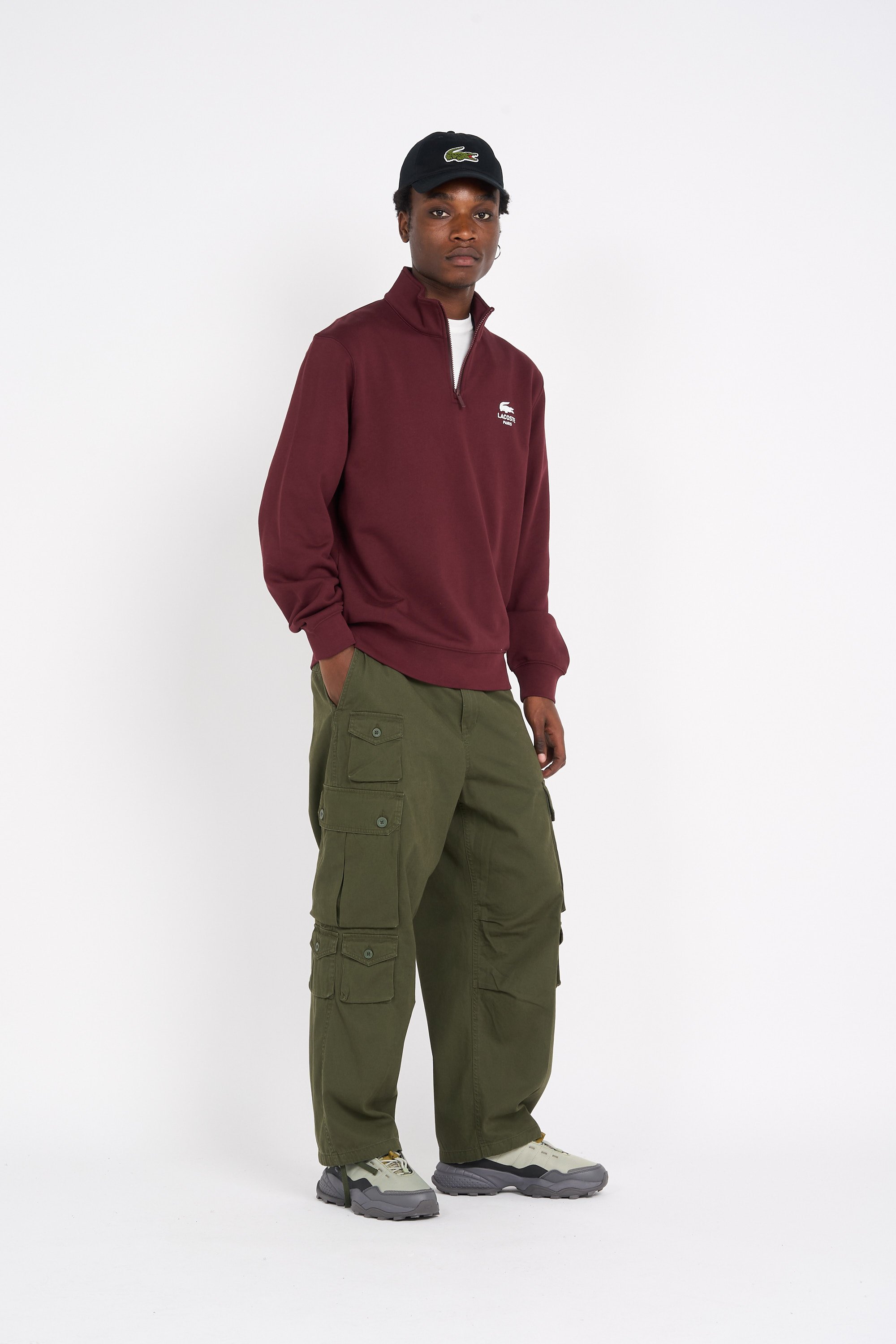 Sweatshirt LACOSTE Rouge