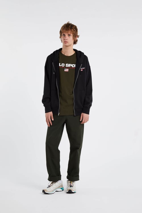 POLO RALPH LAUREN Hoodie zippé Noir