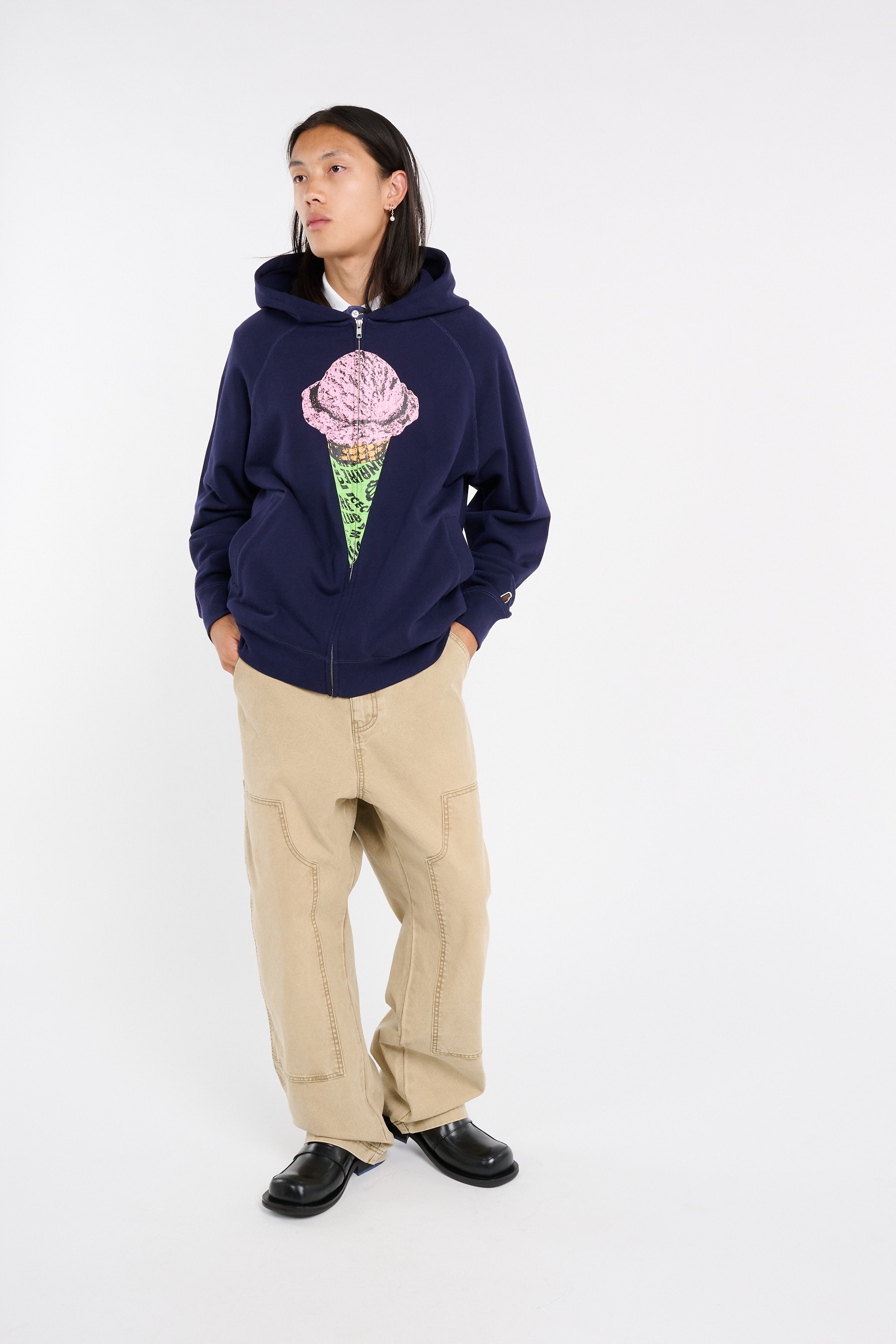 zip-up hoodie | Blue ICE CREAM Men