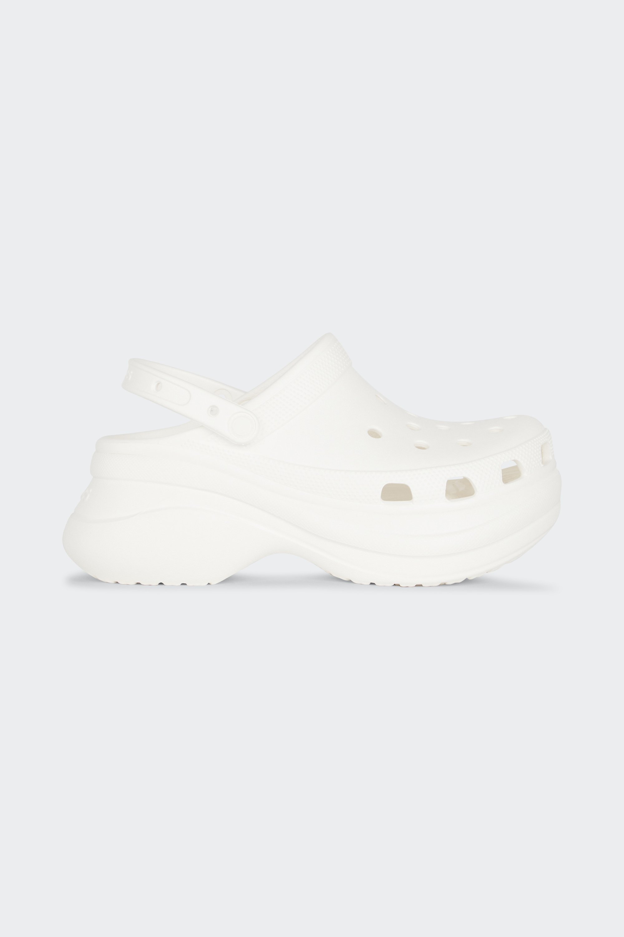 Flat furry sheepskin sandals | White by CROCS Flat furry sheepskin sandals White