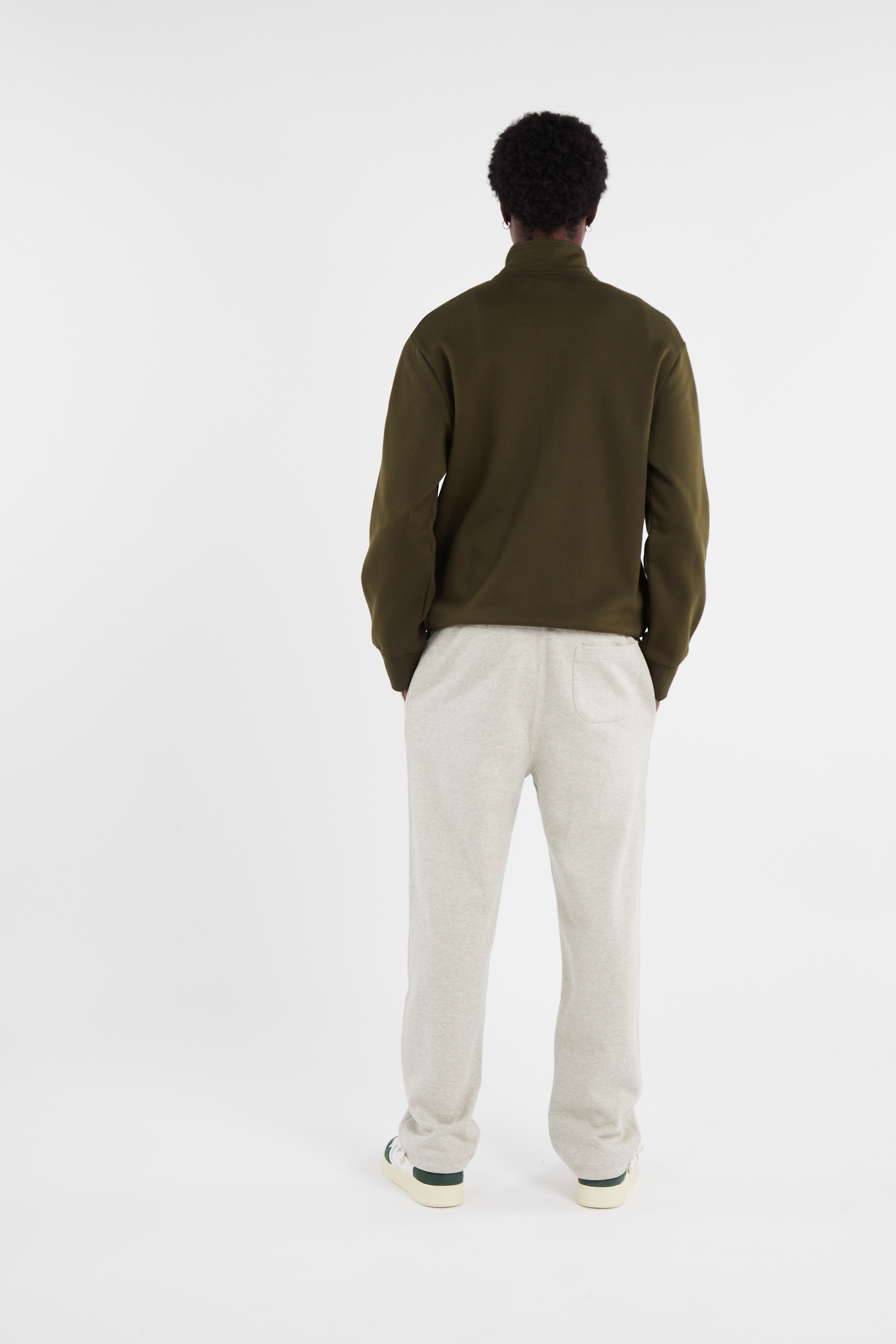Zip-up sweatshirt Khaki