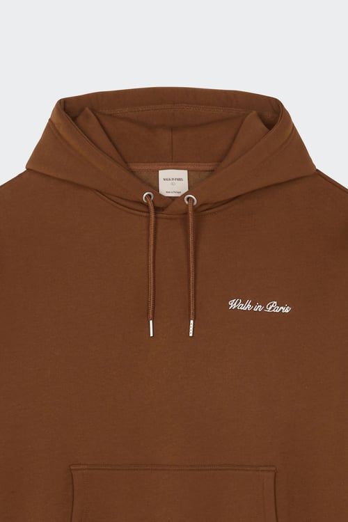 WALK IN PARIS Hoodie Marron