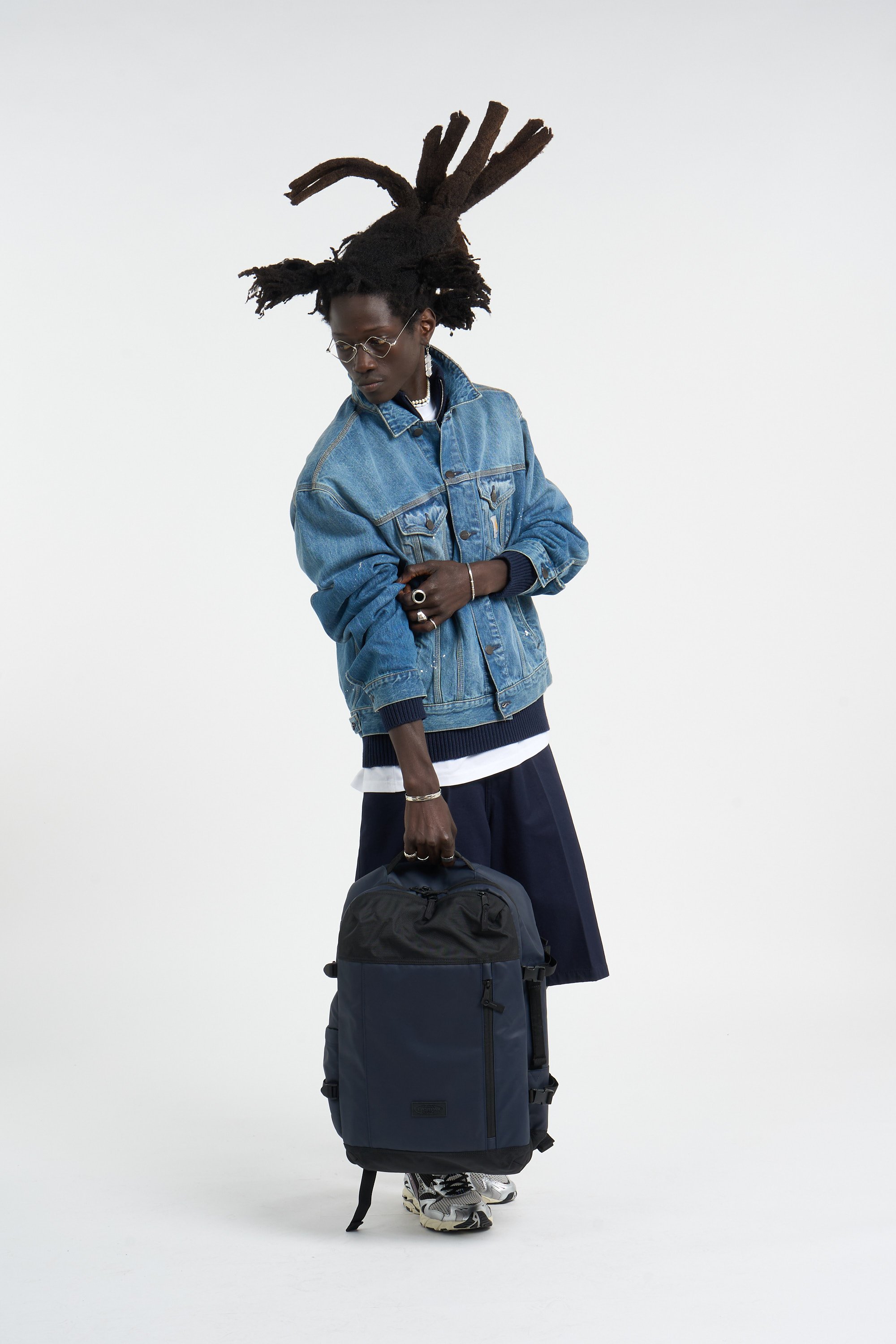 Canvas backpack | Blue EASTPAK Men