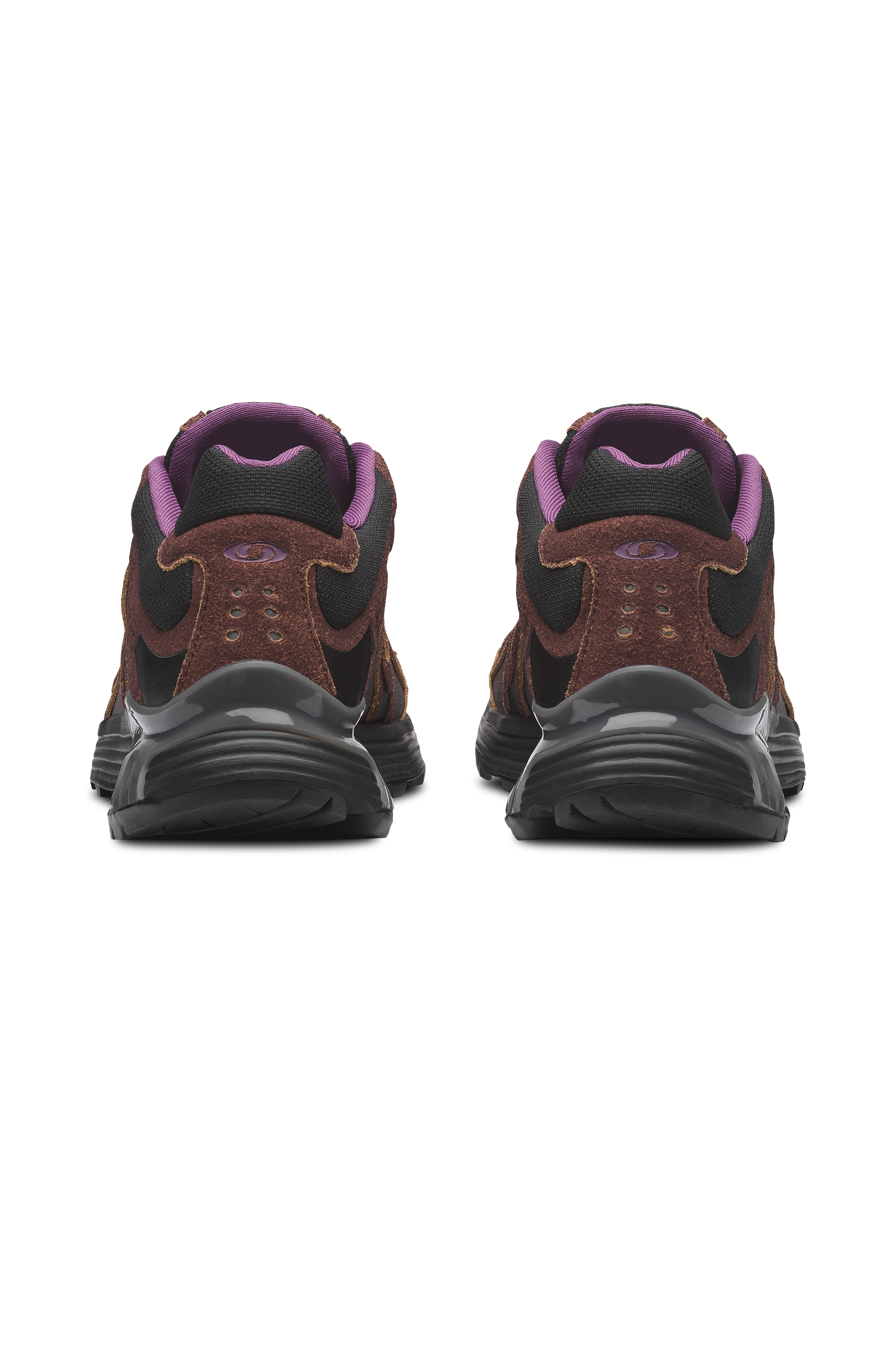 Men?s Storm 96 LO fabric and leather sneakers | Brown SALOMON Men