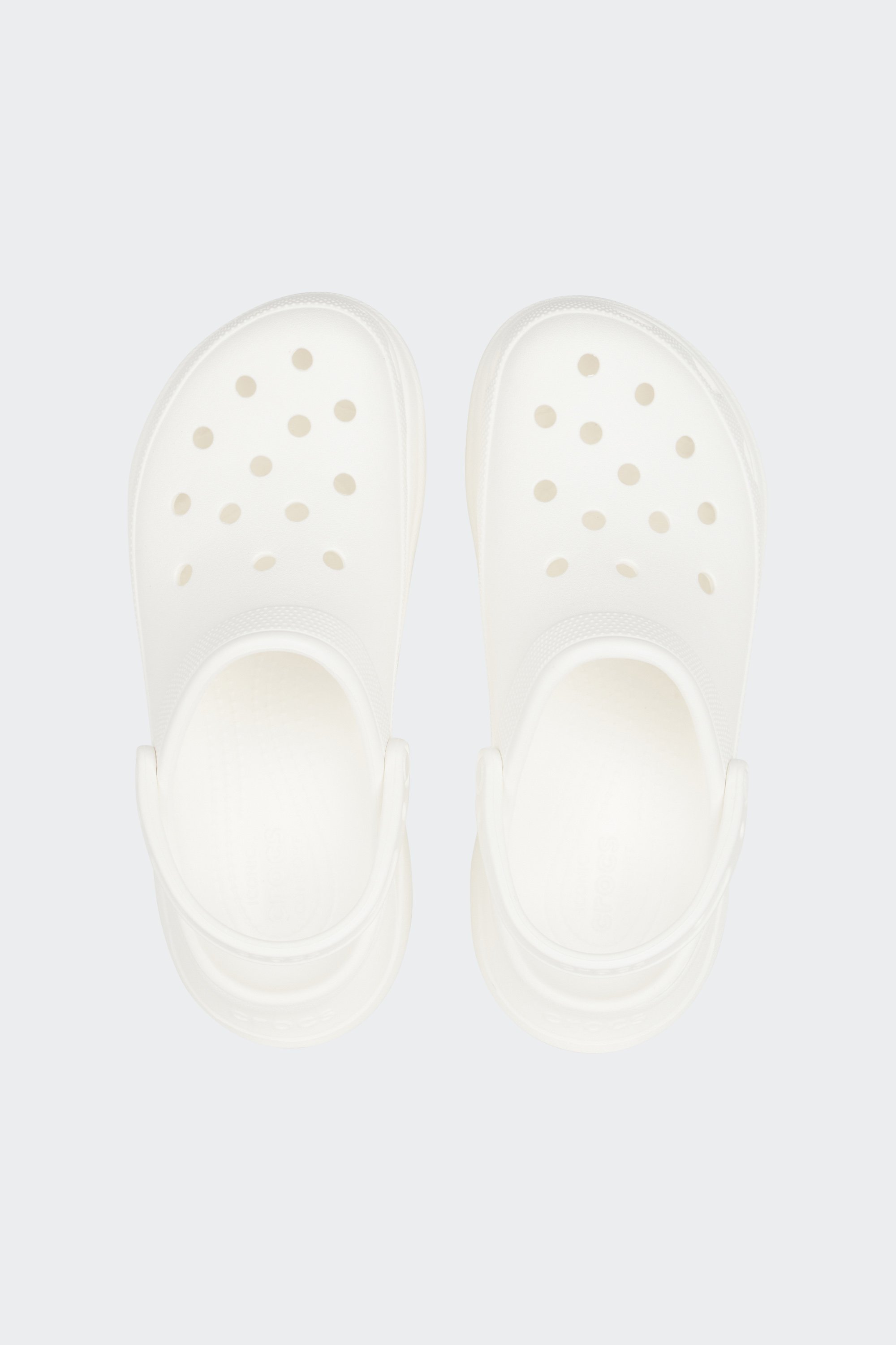 Flat furry sheepskin sandals | White by CROCS Flat furry sheepskin sandals White