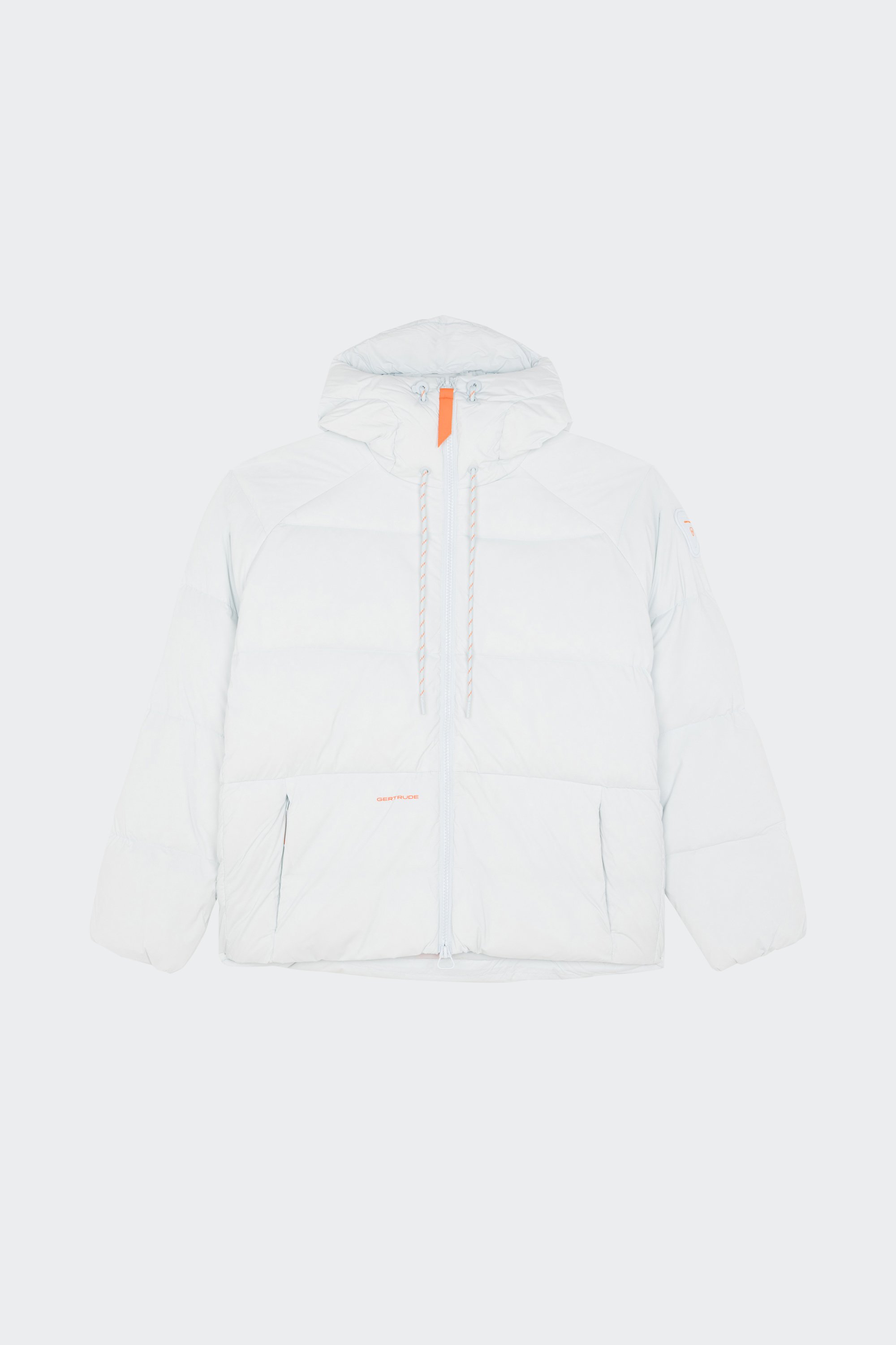 Lightweight quilted padded jacket with high neck | Blue by GERTRUDE Lightweight quilted padded jacket with high neck Blue